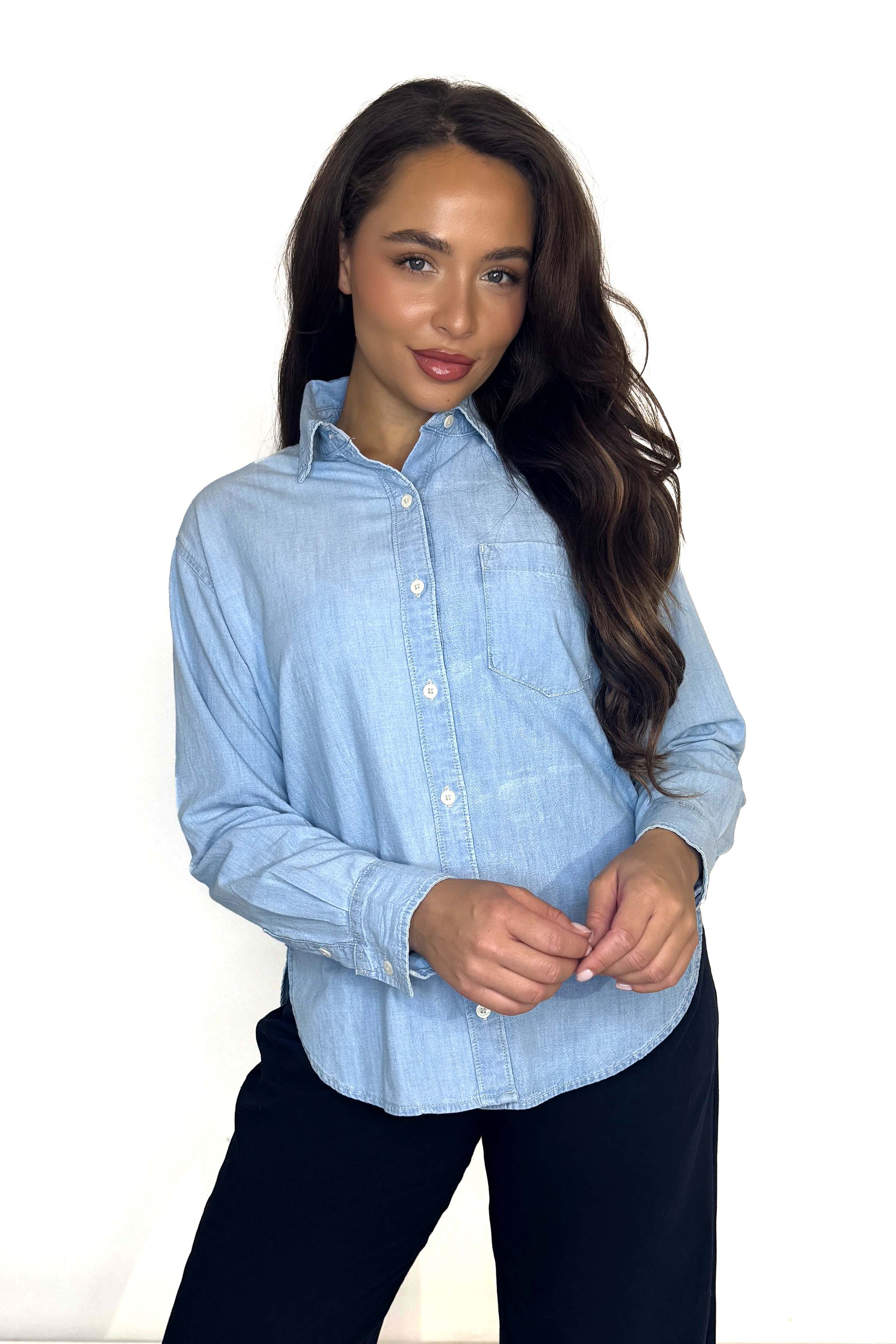 Sky Blue Denim Shirt