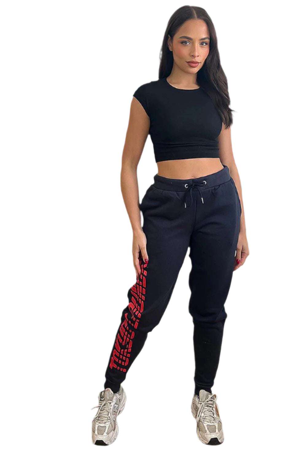 Full Leg Print Varsity Jogger Trousers-SinglePrice