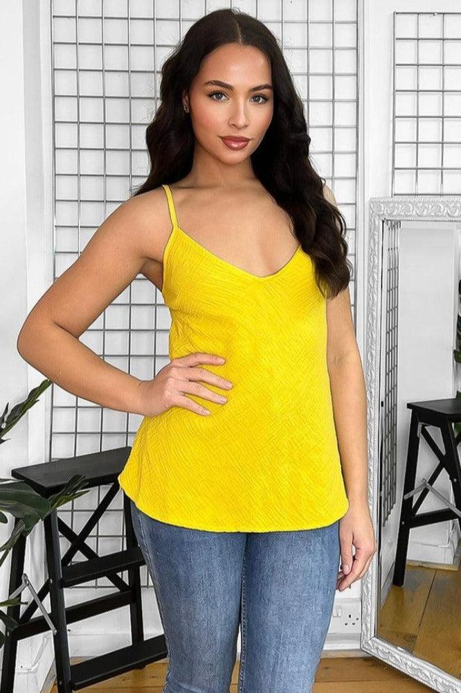 Pure Cotton Spaghetti Straps Cami Top-SinglePrice