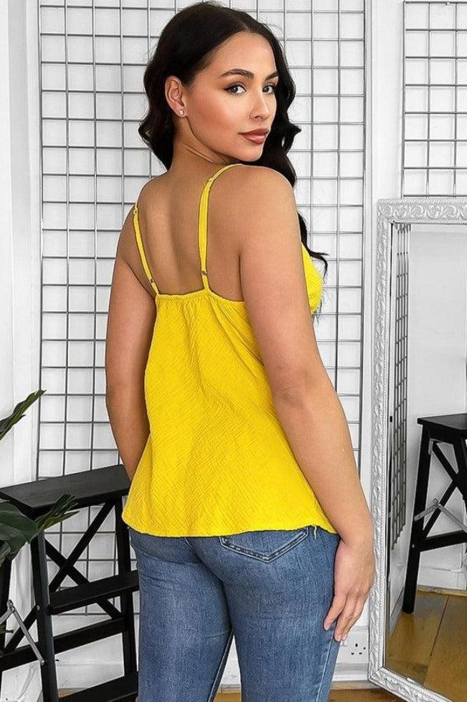 Pure Cotton Spaghetti Straps Cami Top-SinglePrice