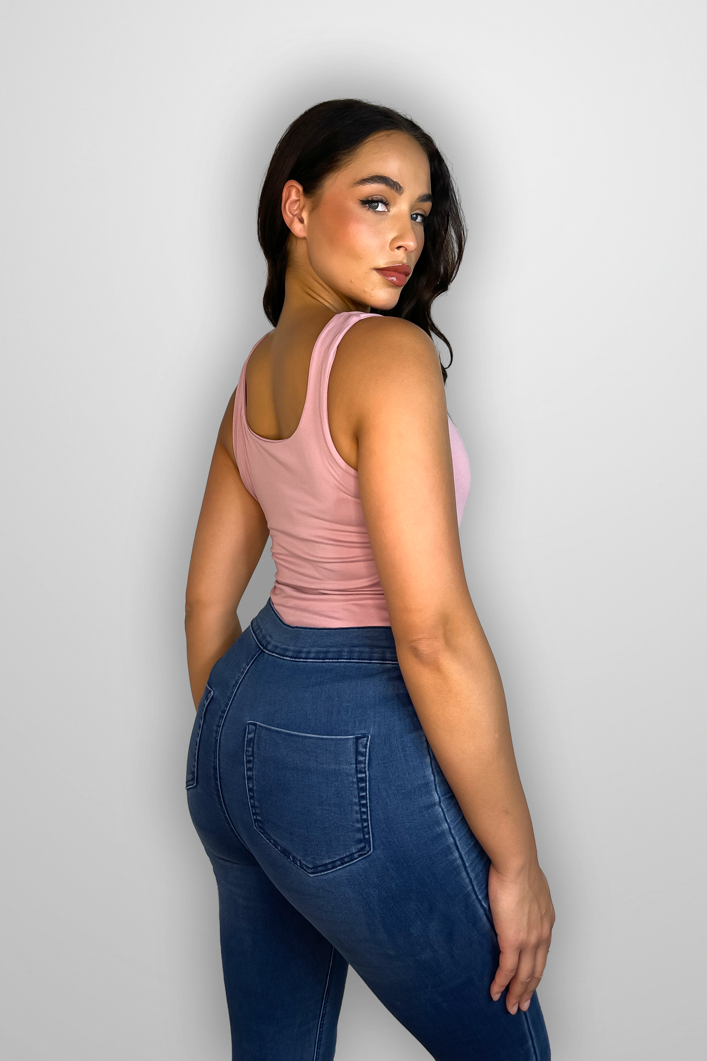 Slinky Scoop Neck Bodysuit