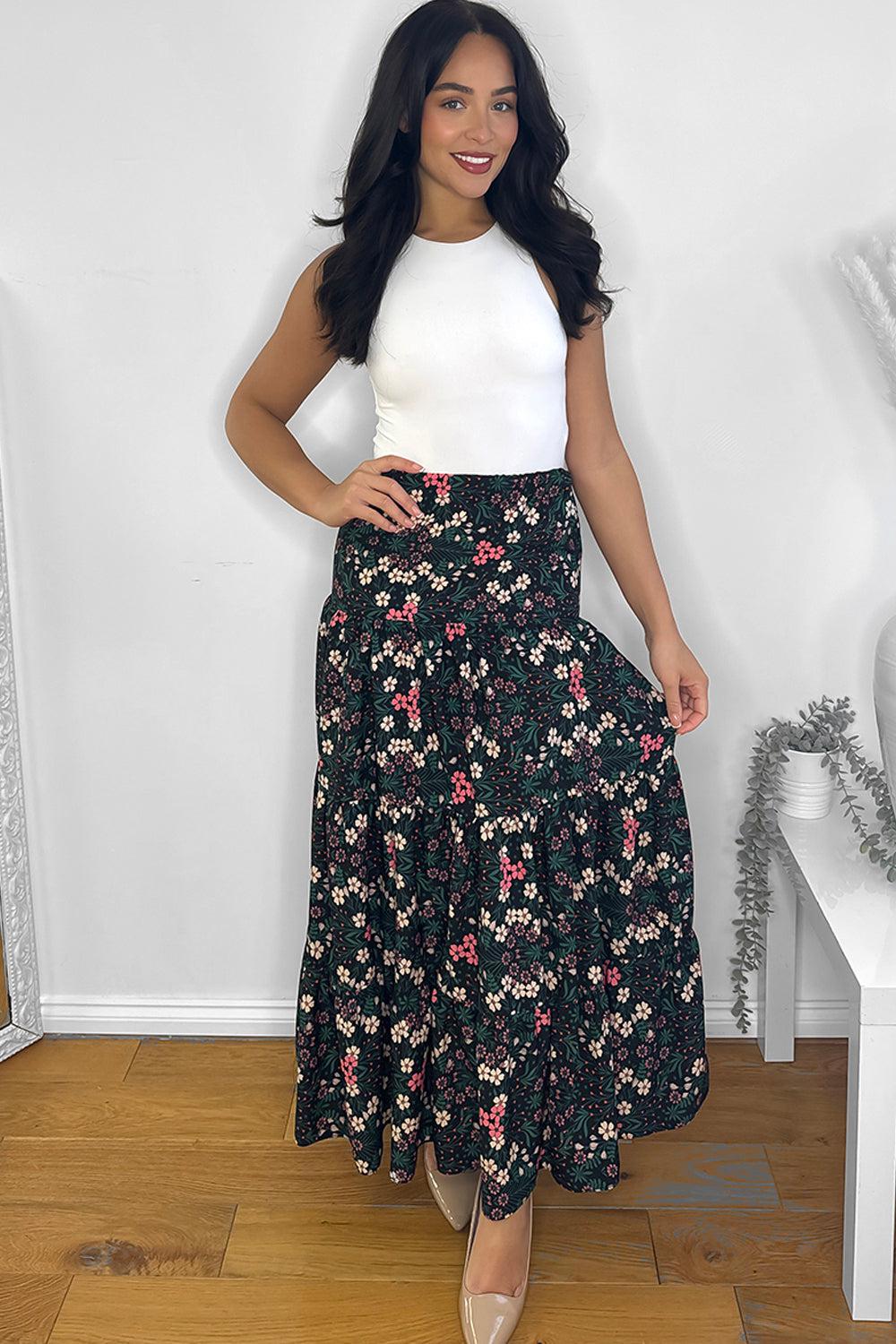 Maxi skirt outfit best sale 01