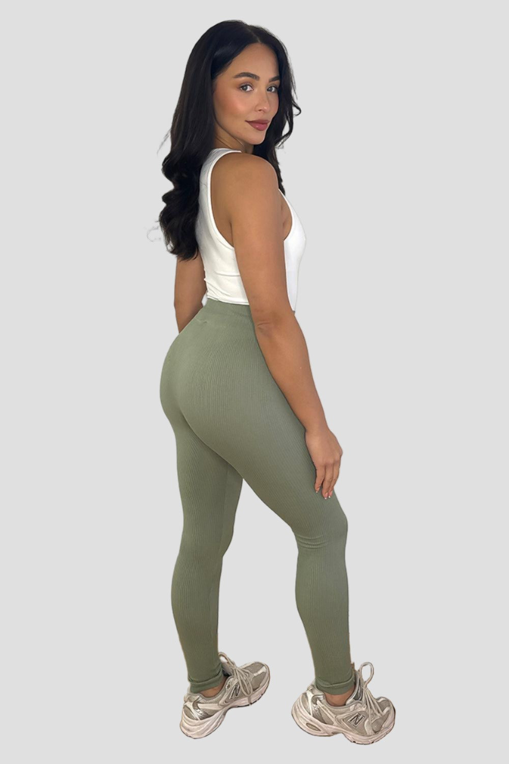 High Waist Wide Band Stretchy Leggings-SinglePrice