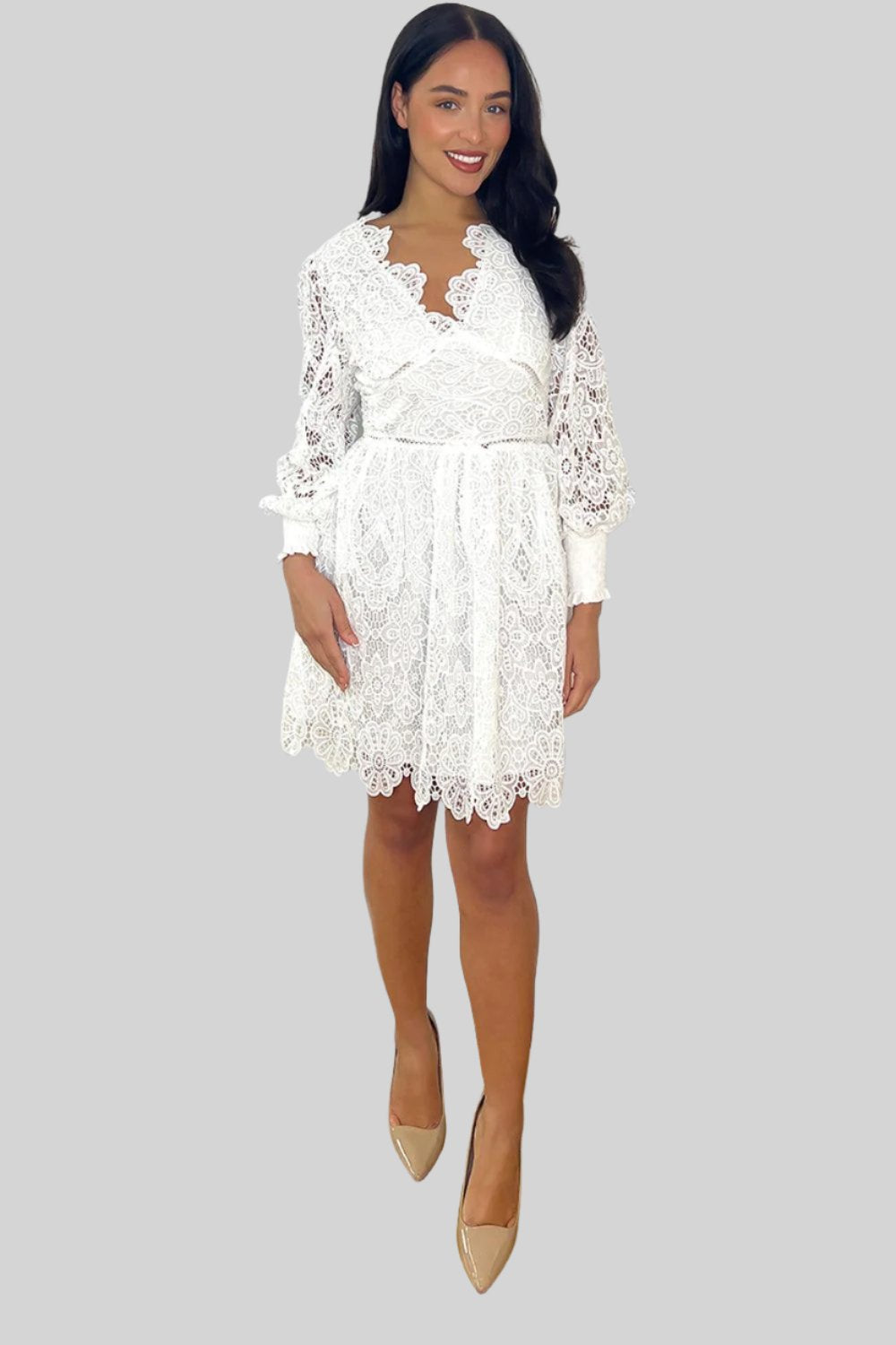 All Over Lace Occasion Dress-SinglePrice