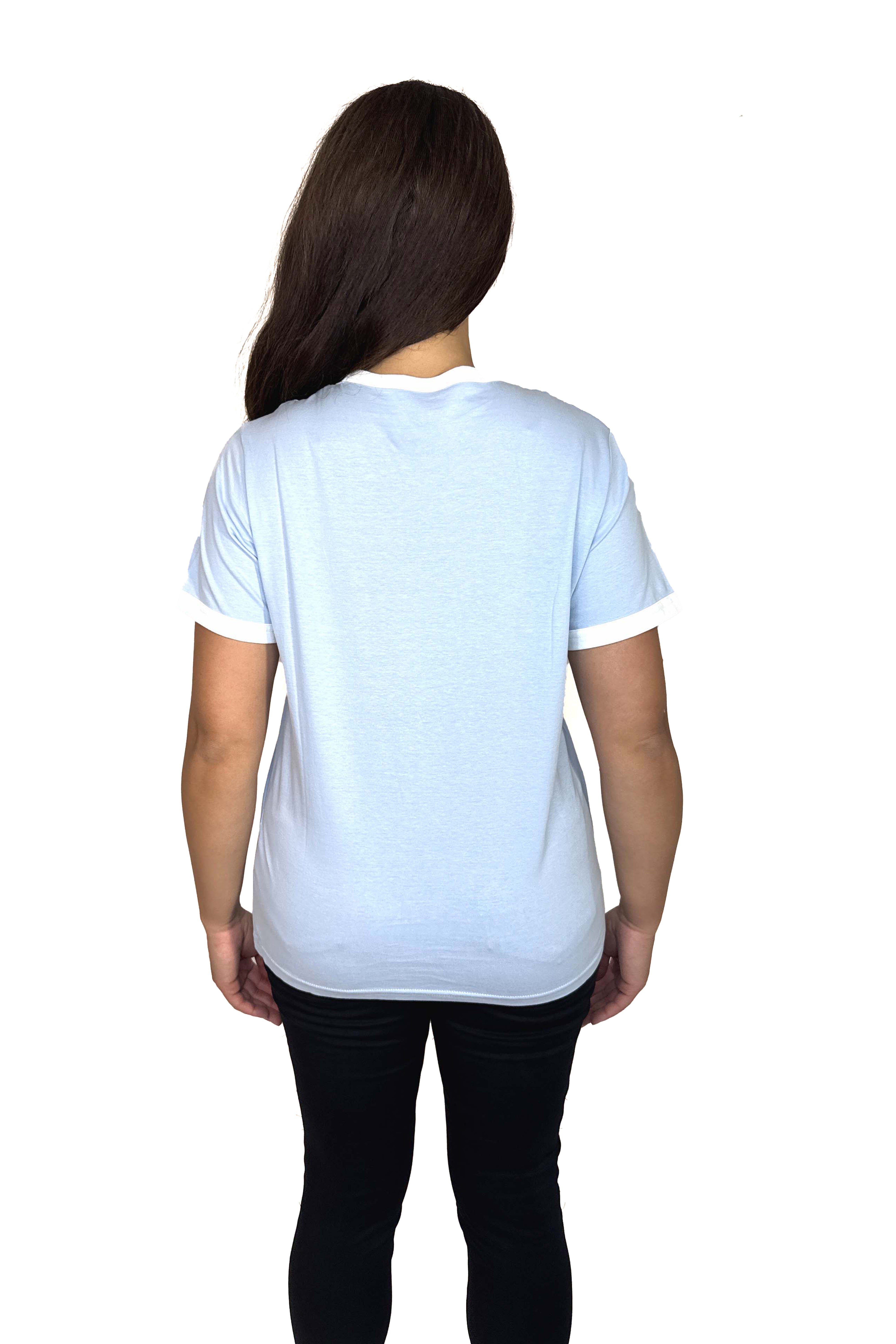 Contrast Hem Logo Cotton T-shirt