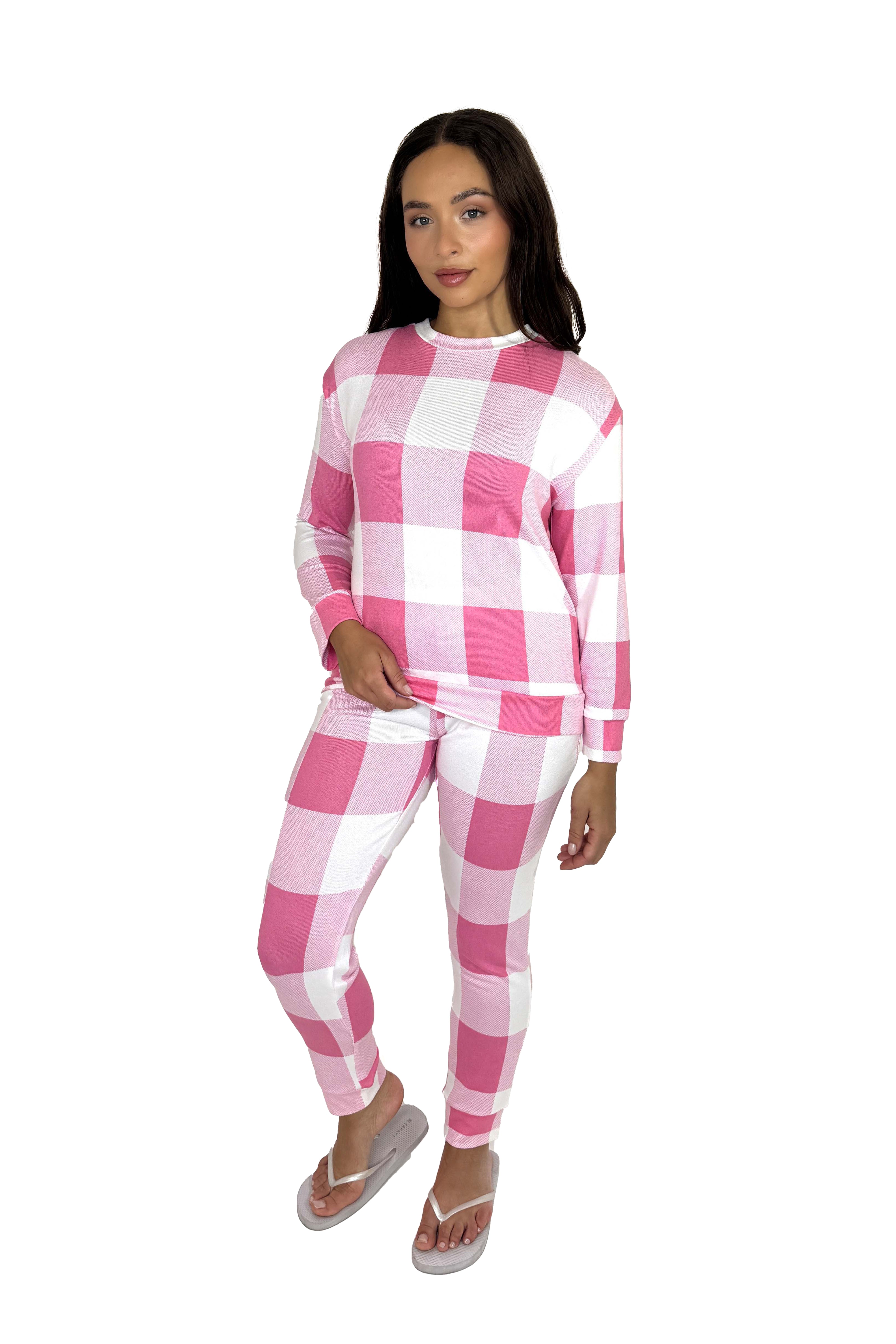 Check Print Pyjama Set