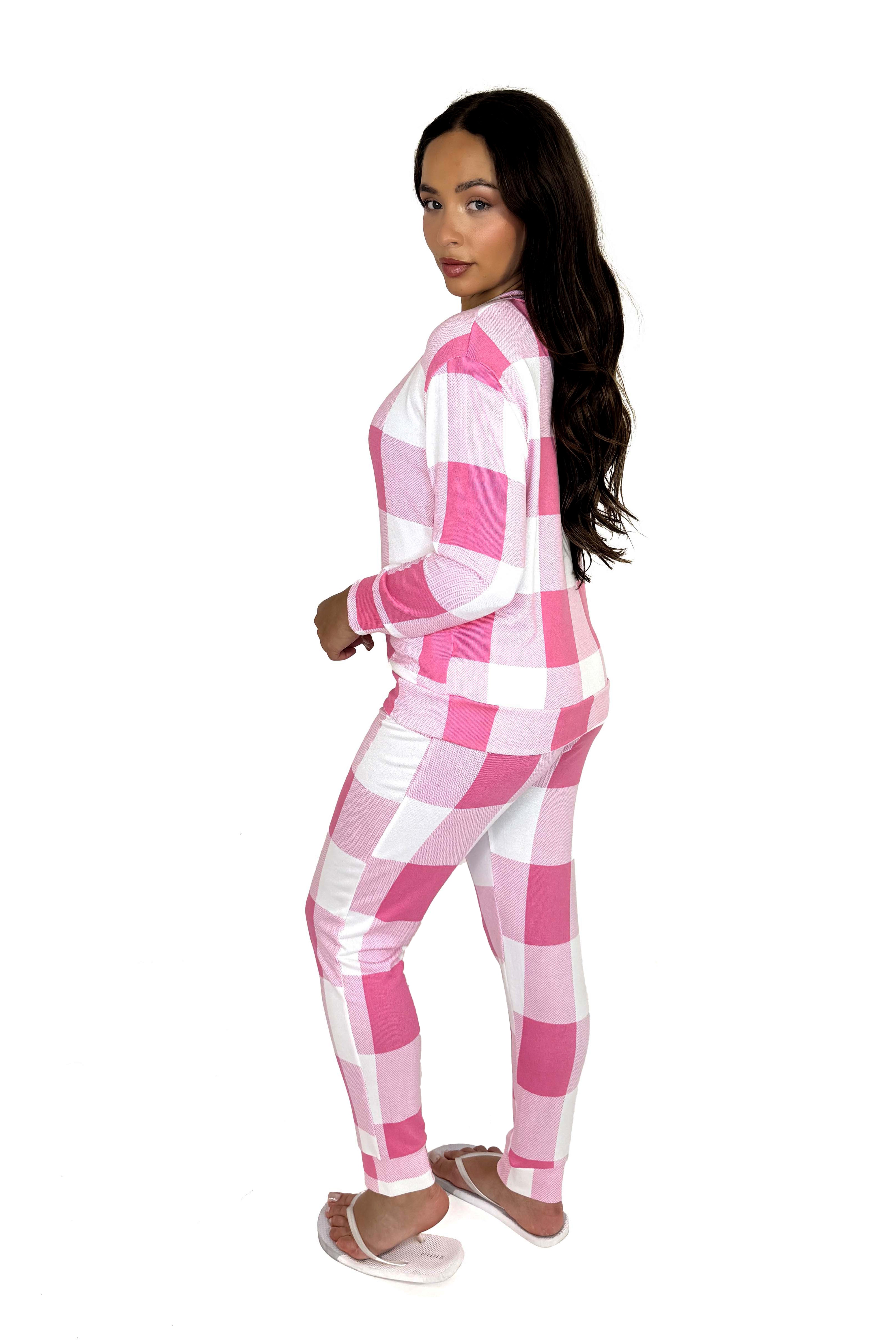 Check Print Pyjama Set