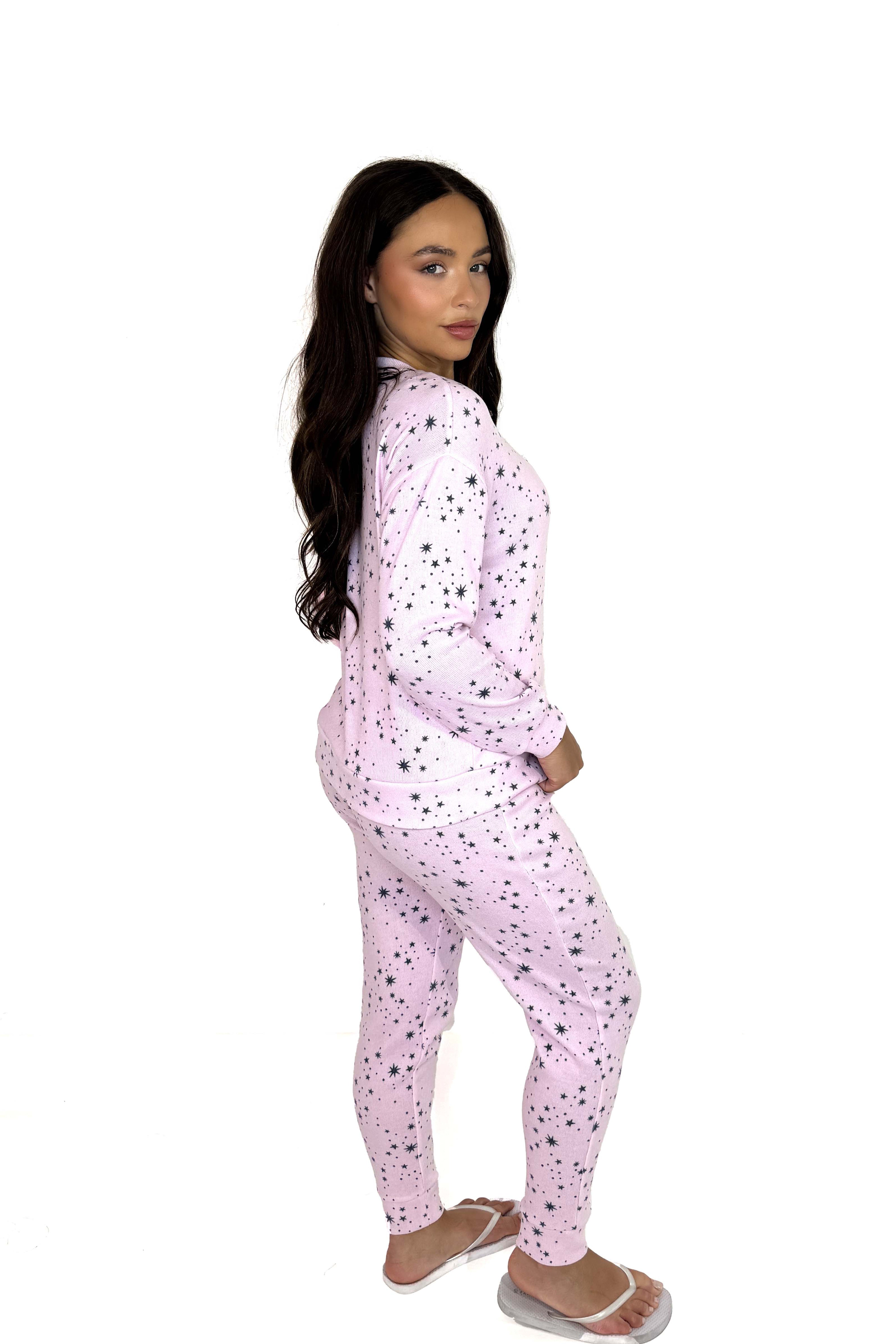 Star Print Soft Pyjama Set
