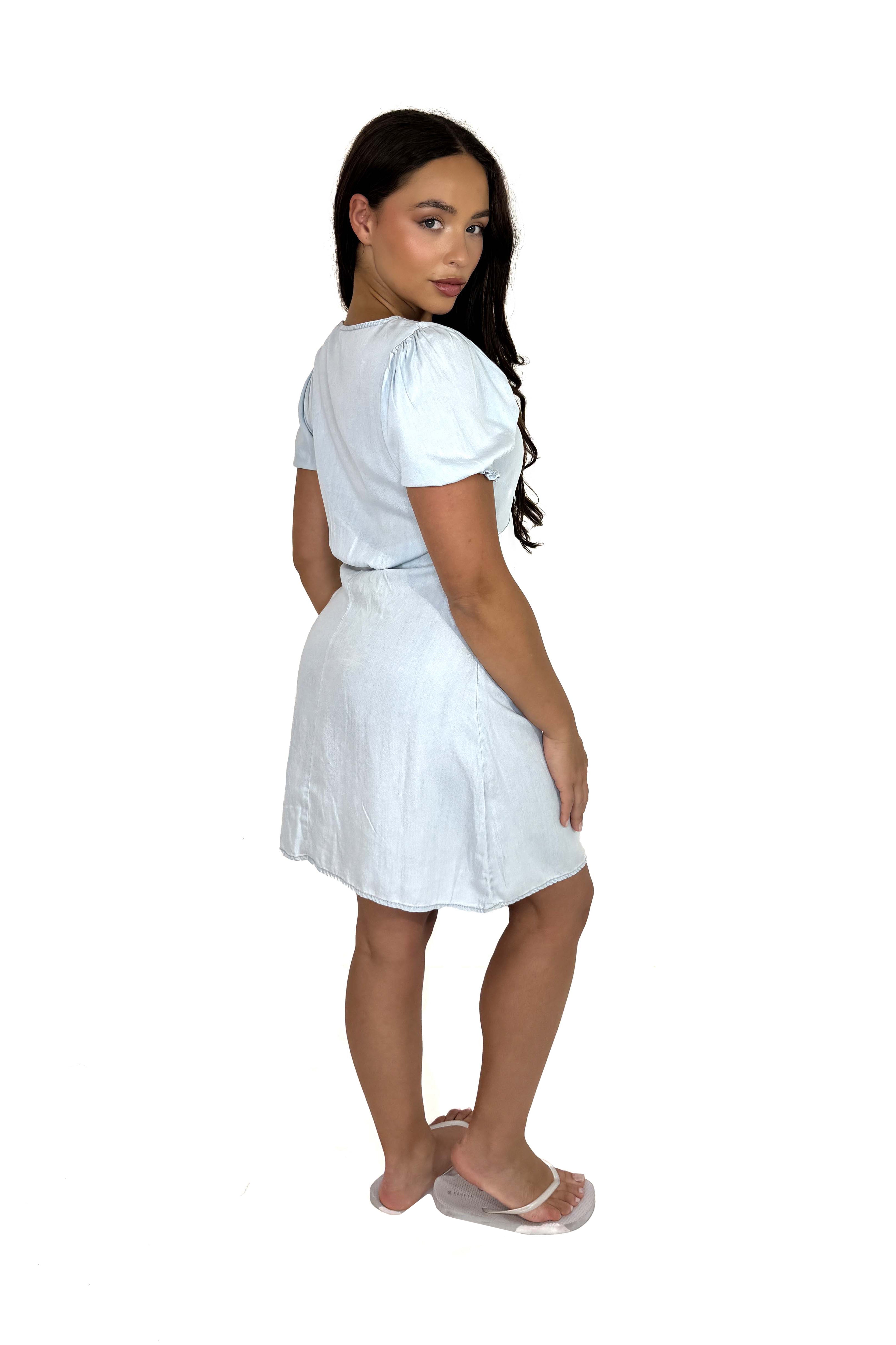 Lightweight Low Cut Short Holiday Dress