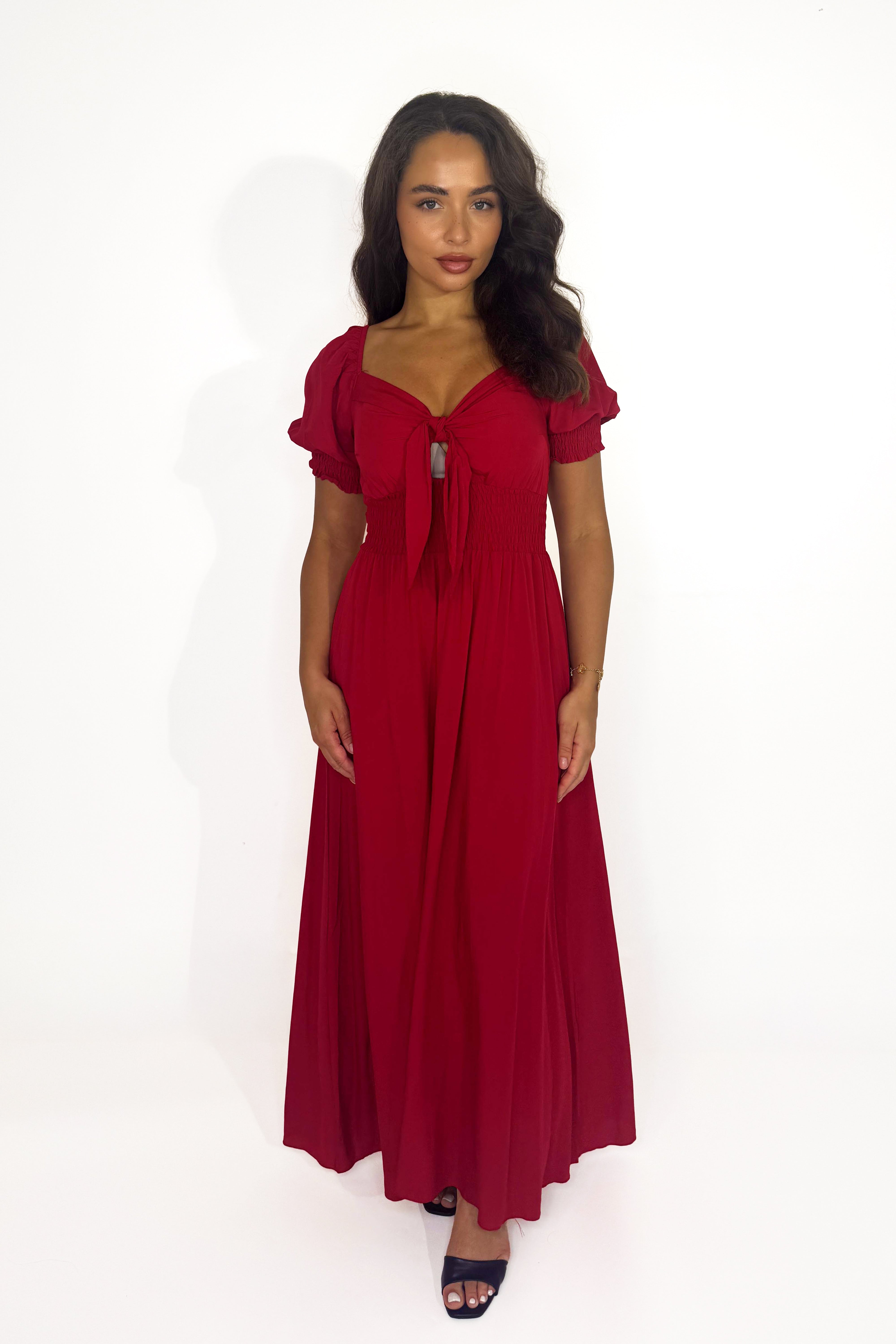 Wholesale Women’s Padded Off Shoulder Empire Waist Flowy Maxi Dress (PACK OF 6)