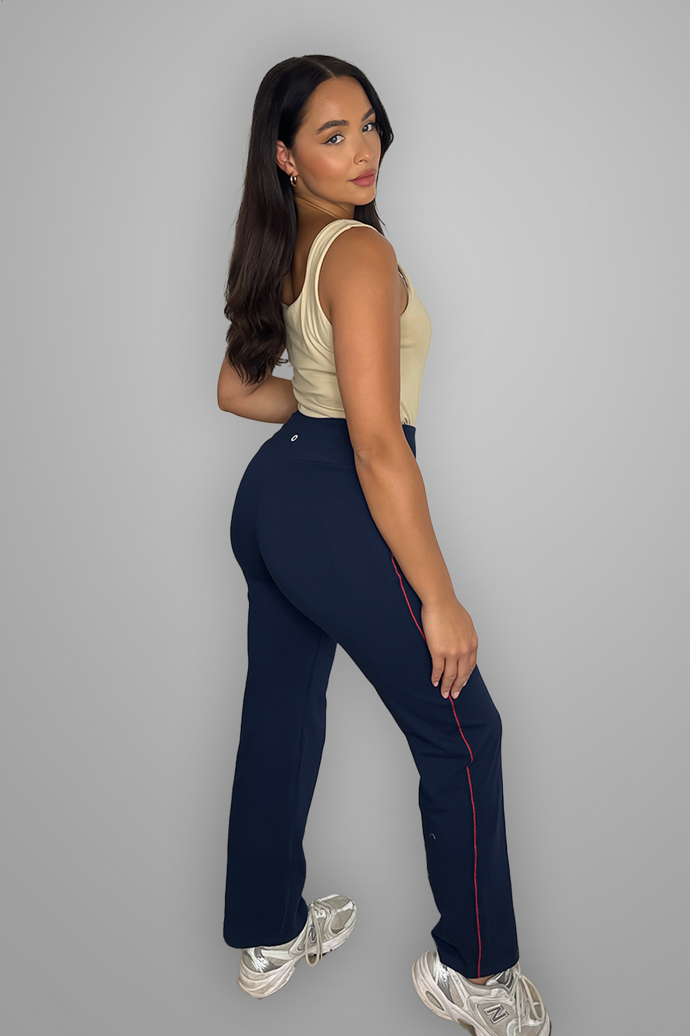 Side Stripes Wide Leg Activewear Trousers