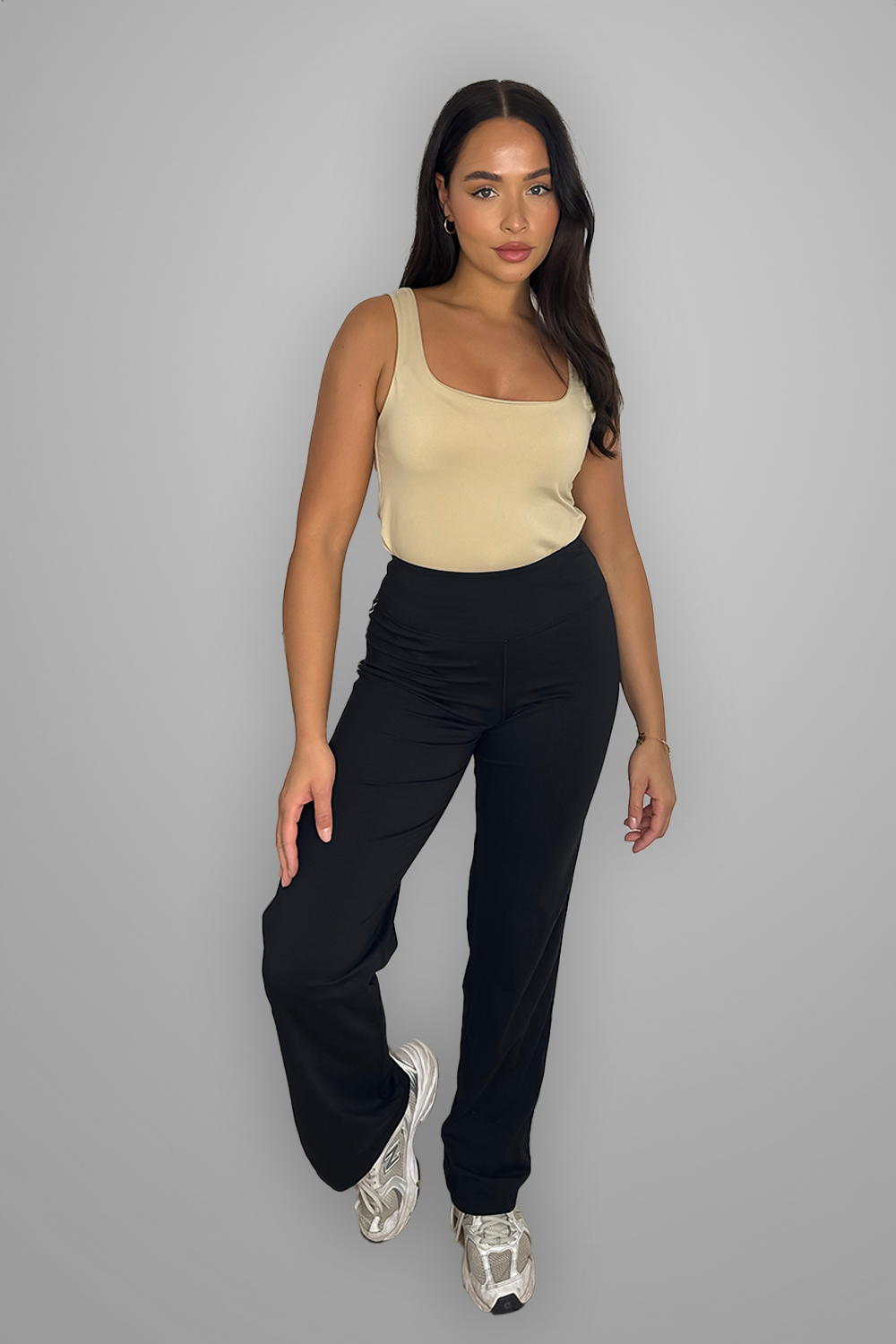 Side Stripes Wide Leg Activewear Trousers