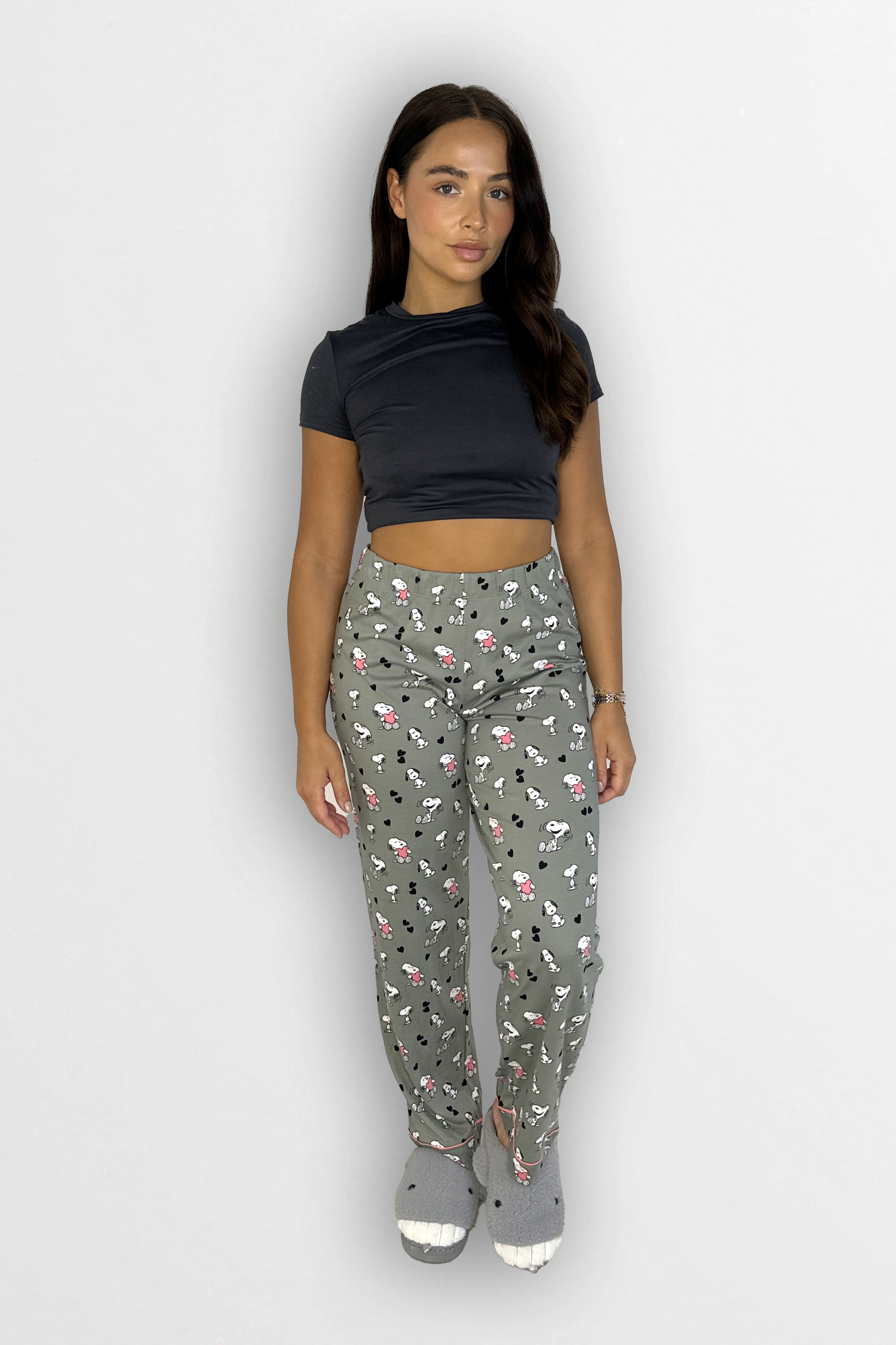 Printed Elasticated Waist Cotton Pyjama Bottoms-SinglePrice