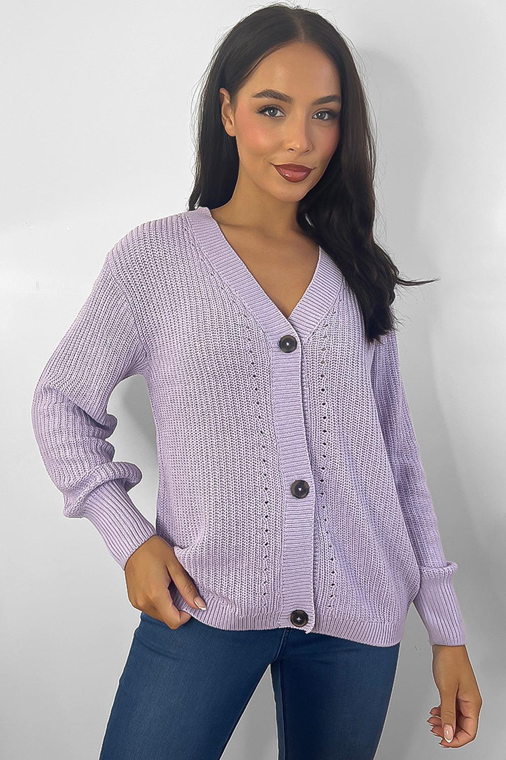 Grandad Style Buttoned Cardigan-SinglePrice