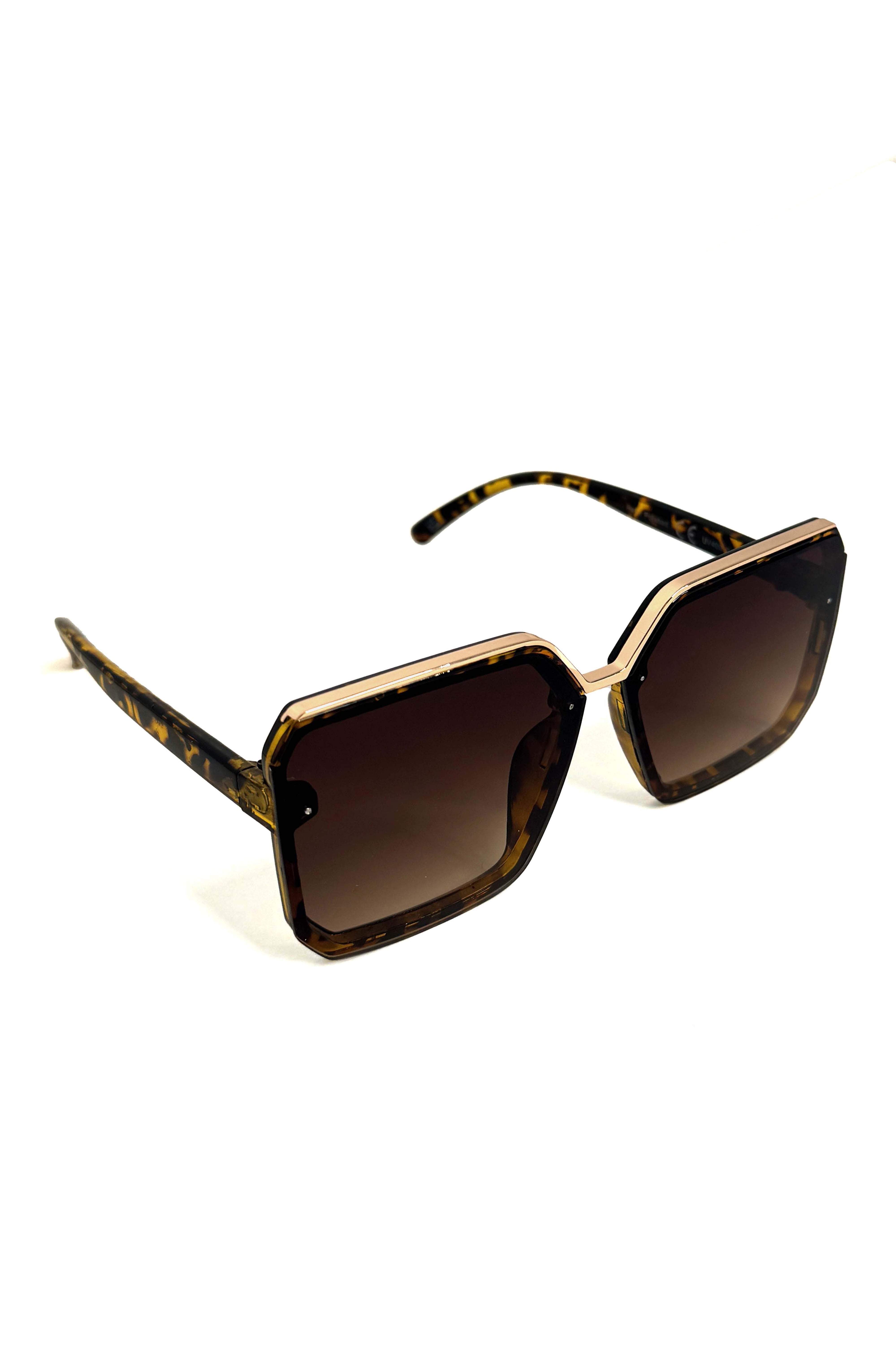 Large Square UV 400 Retro Sunglasses