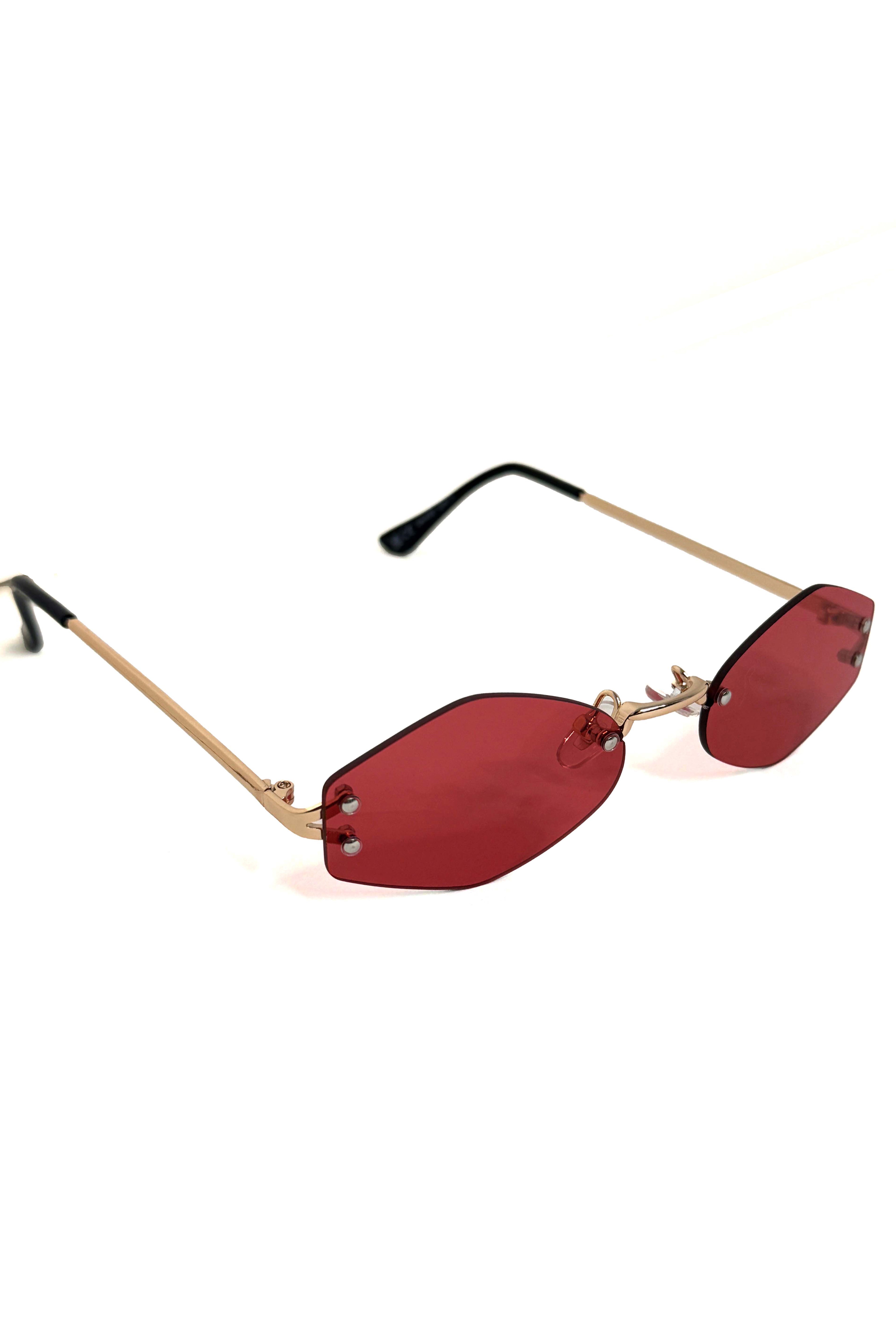 Rimless Rectangular UV 400 Sunglasses