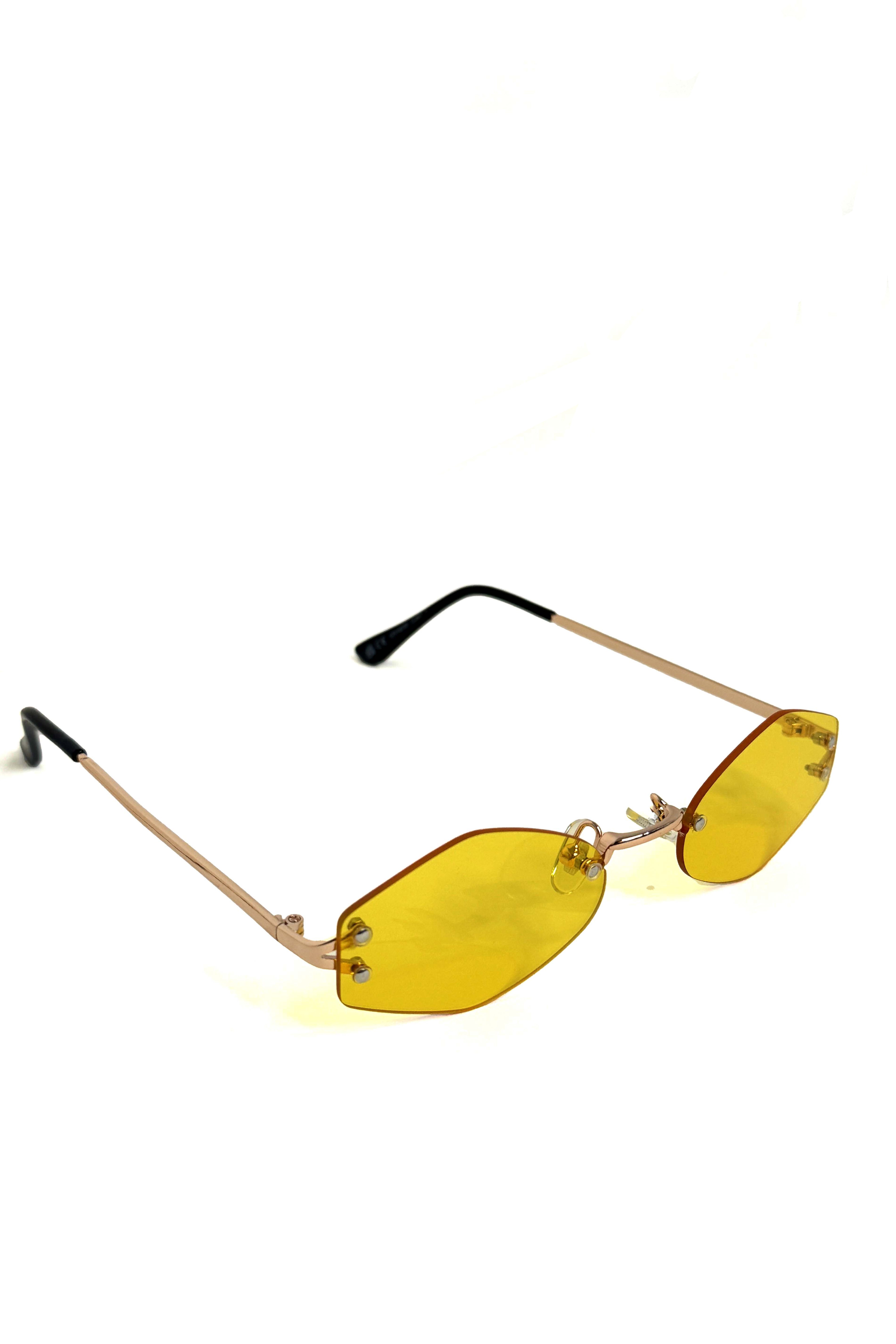 Rimless Rectangular UV 400 Sunglasses