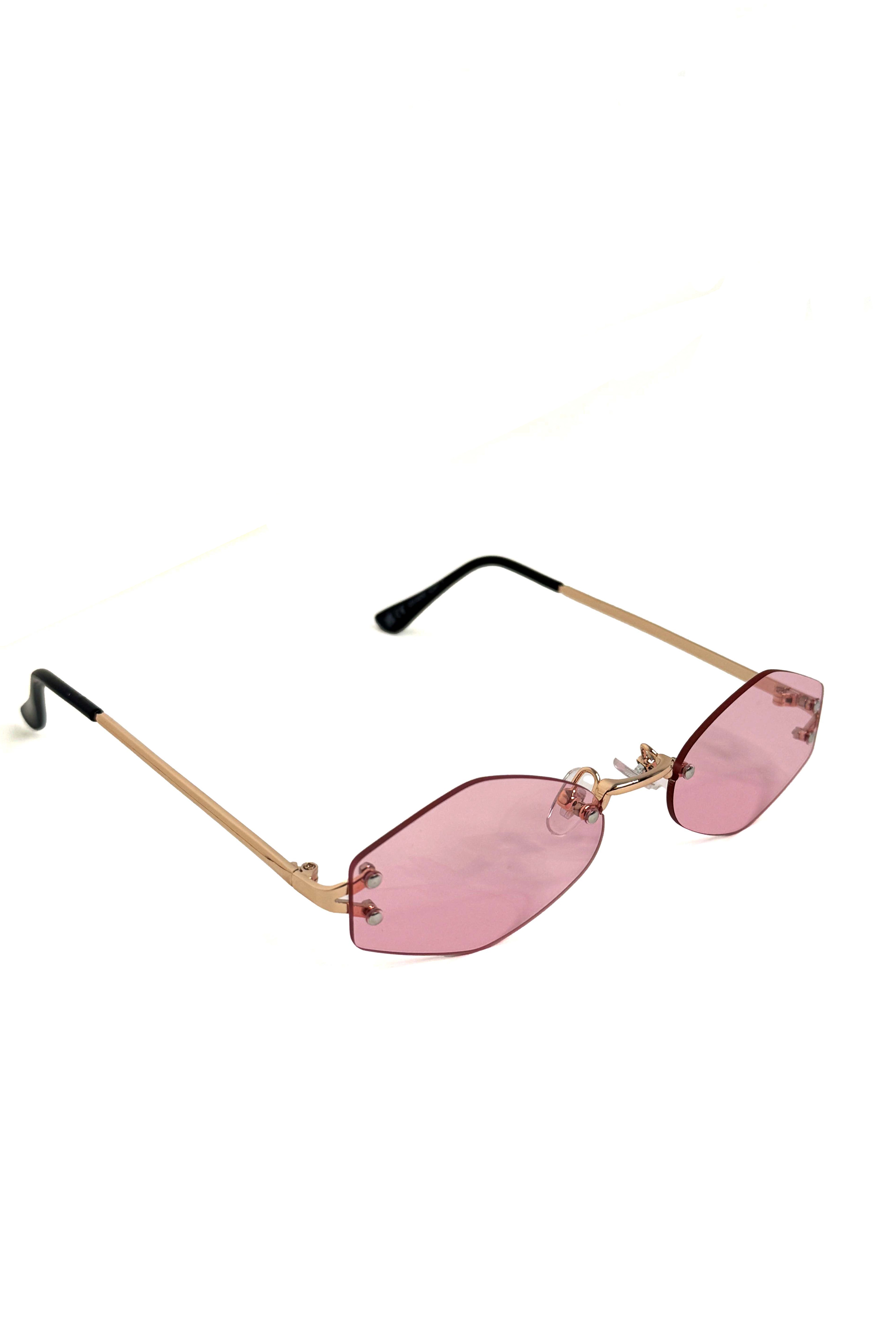 Rimless Rectangular UV 400 Sunglasses