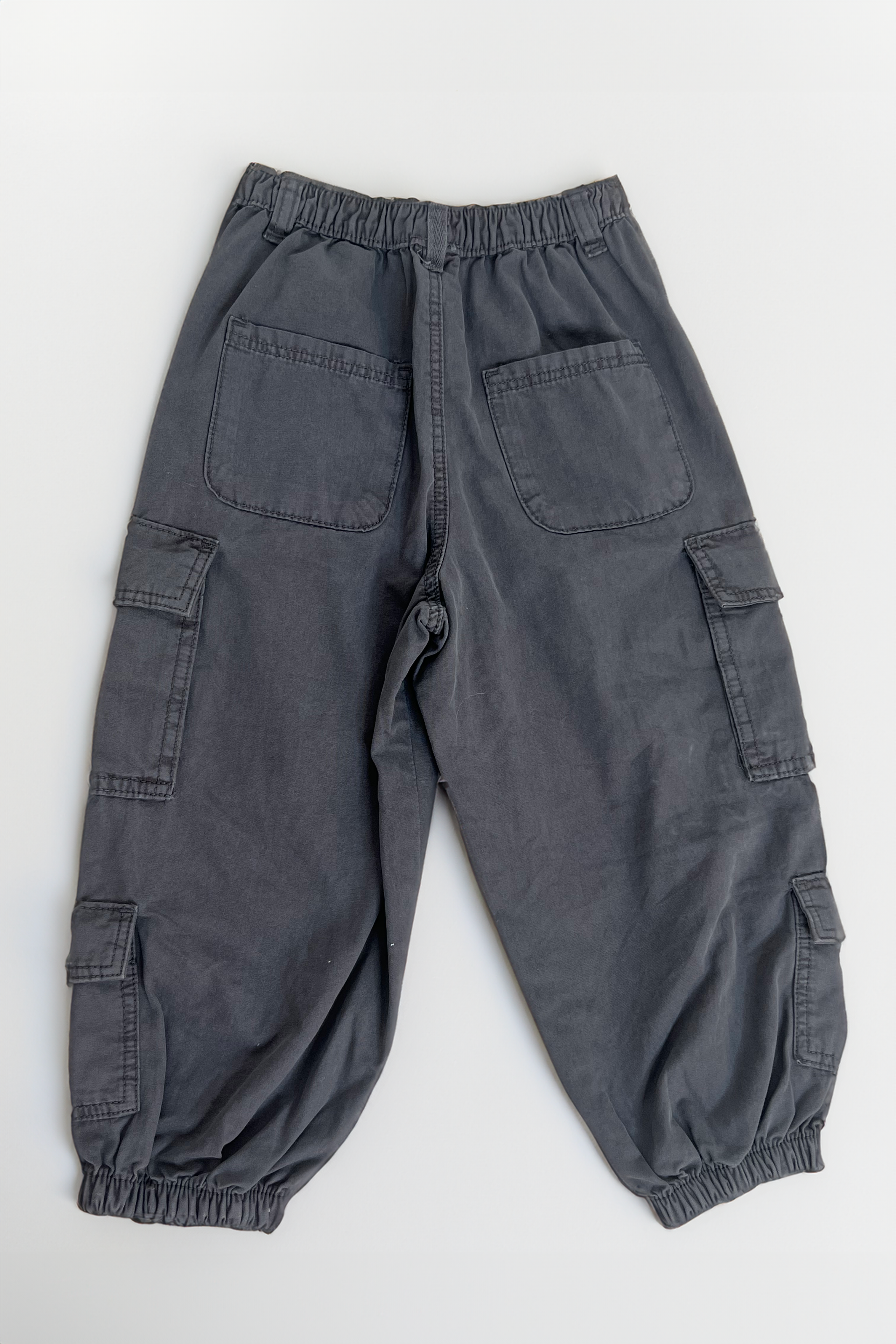 Kids Toggle Elastica Ted Waist Cotton Cargo Trousers-SinglePrice
