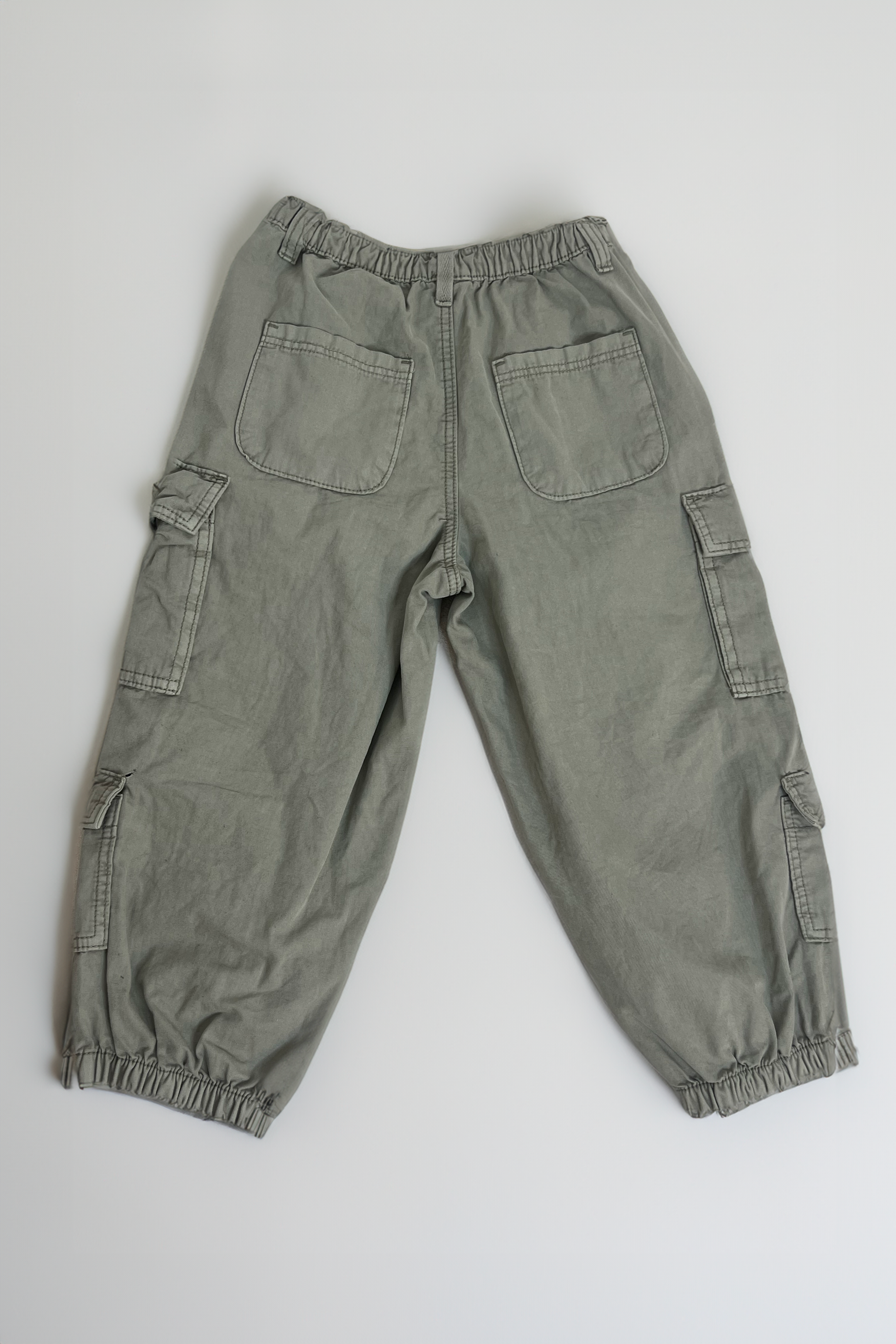 Kids Toggle Elastica Ted Waist Cotton Cargo Trousers-SinglePrice