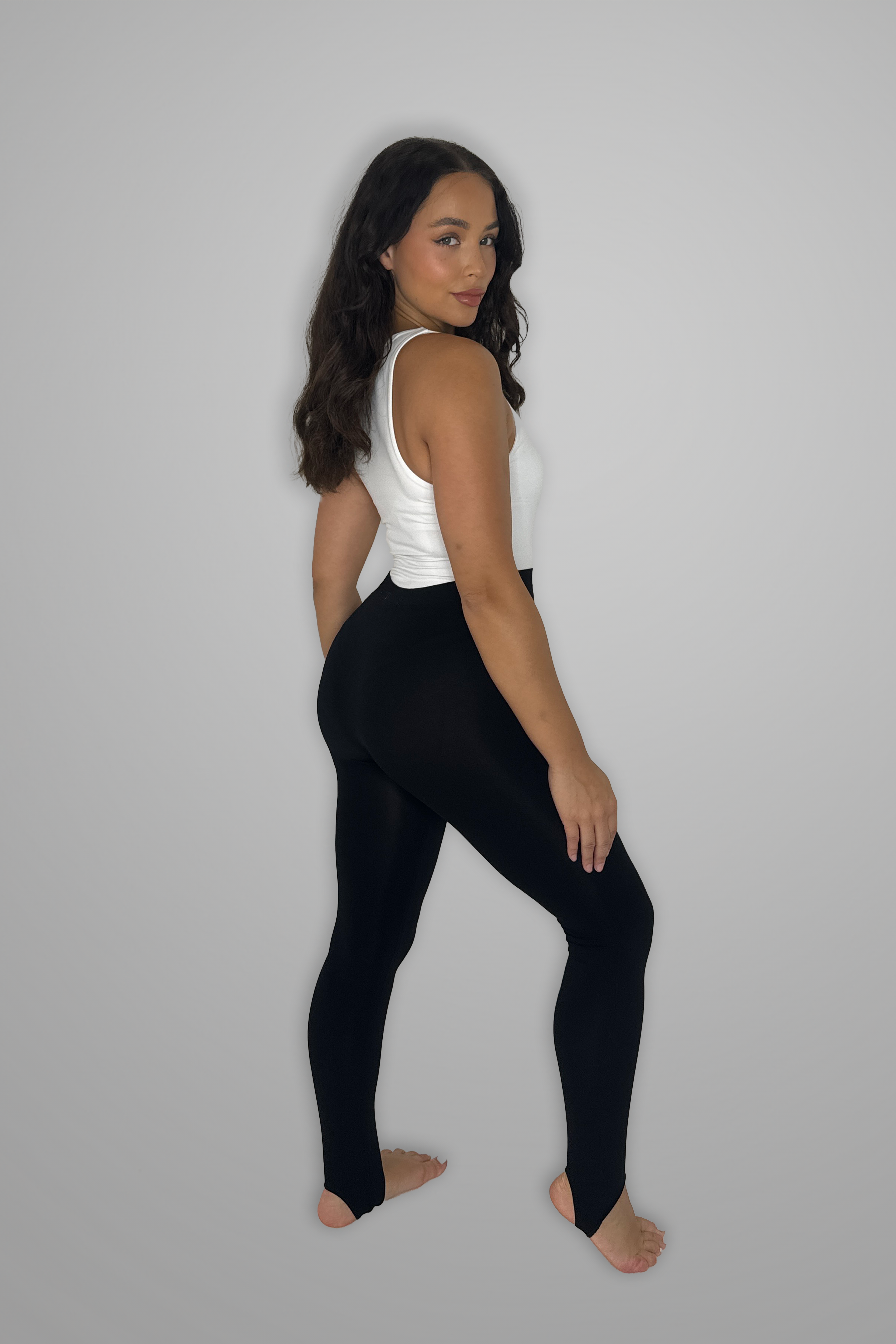 Black Stirrup Leggings