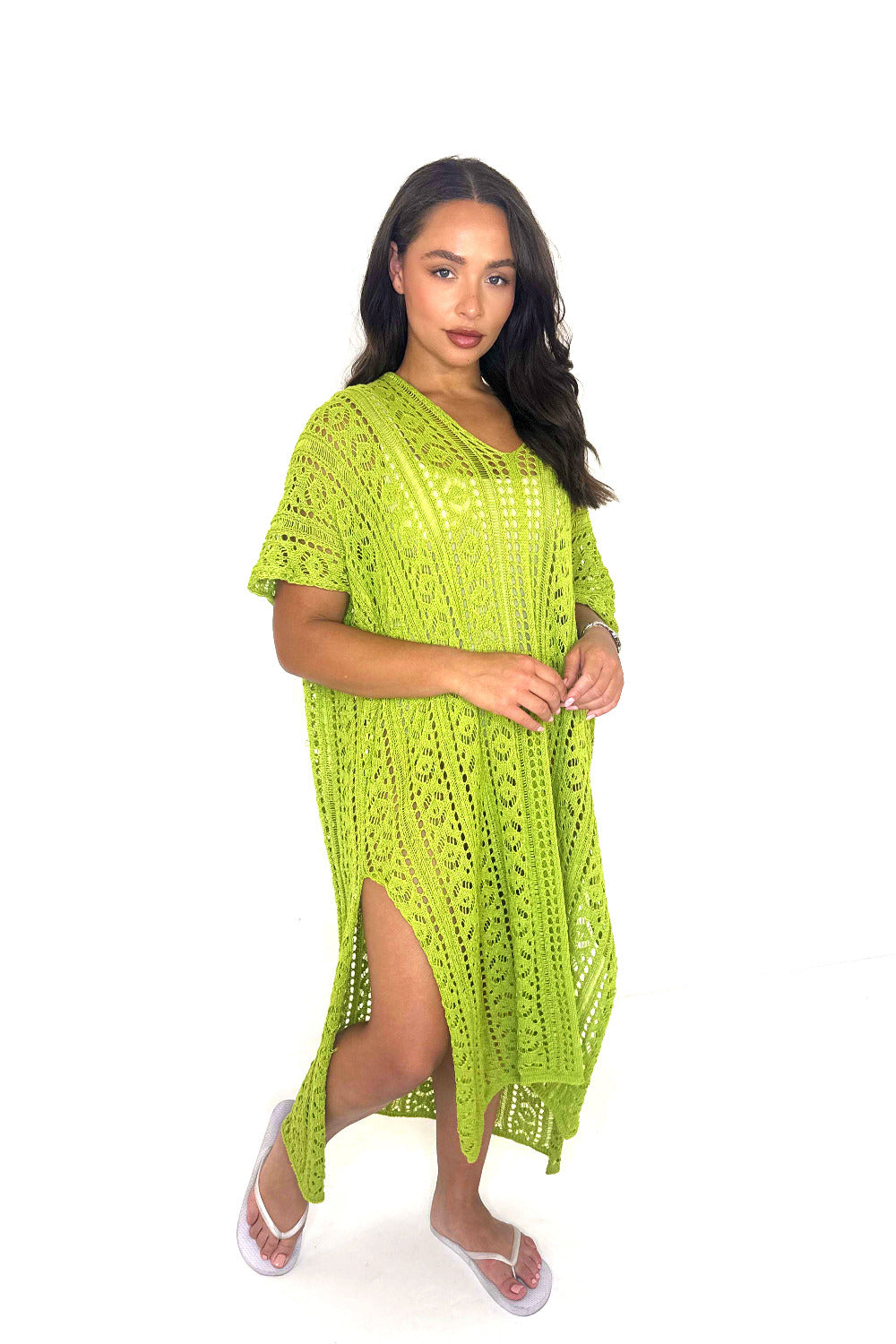 Longline Crochet Beachwear Cover