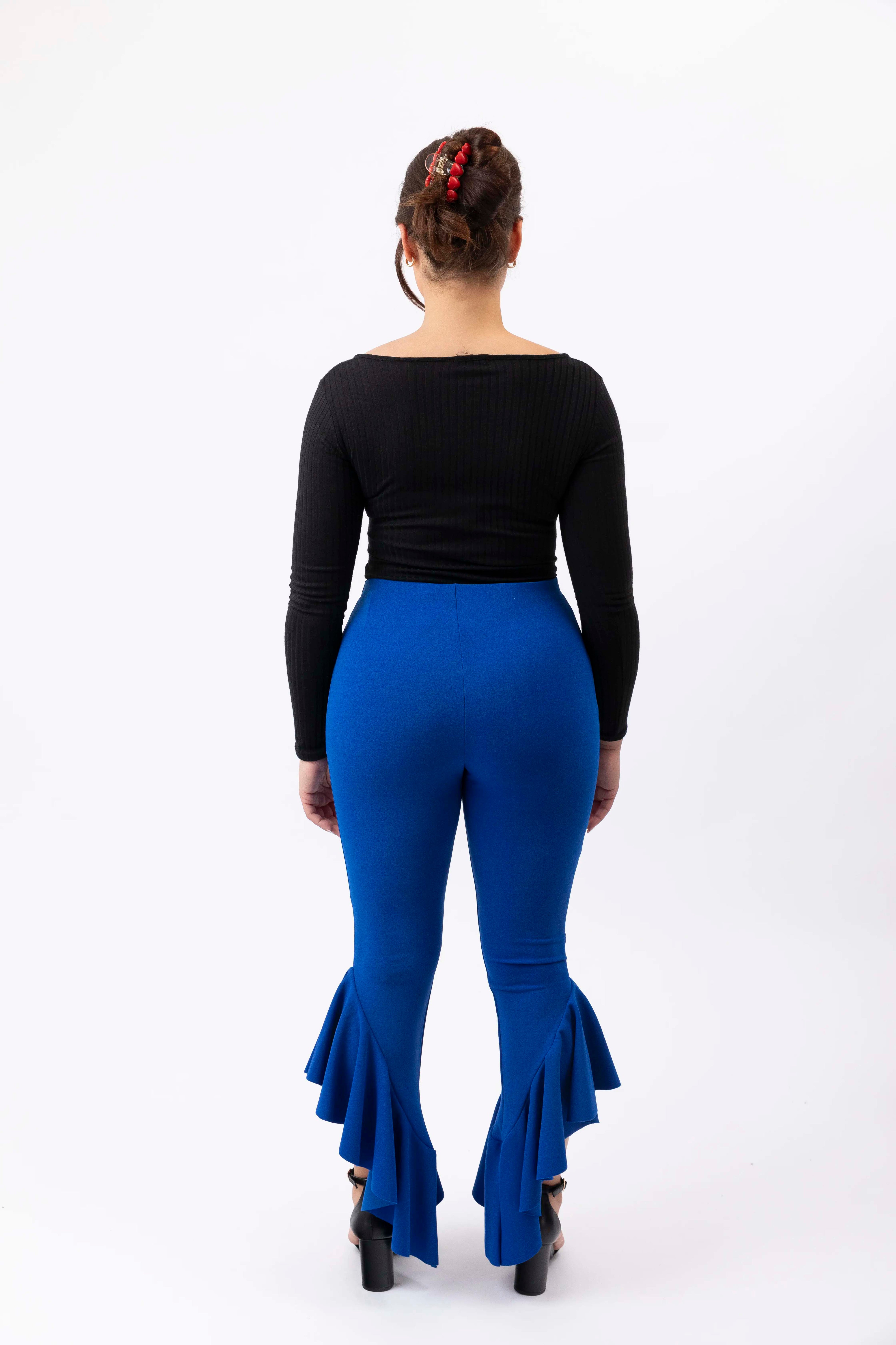 Flare Leg Royal Blue Trousers
