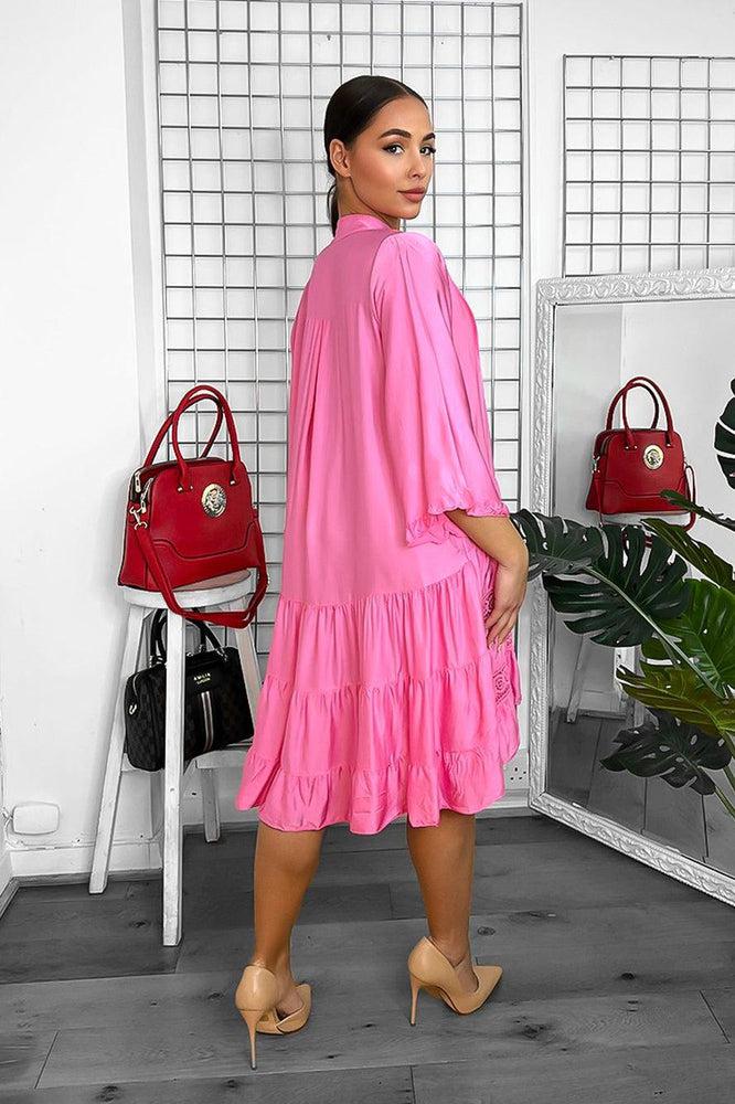 Silk Blend Relaxed Fit Summer Dress-SinglePrice
