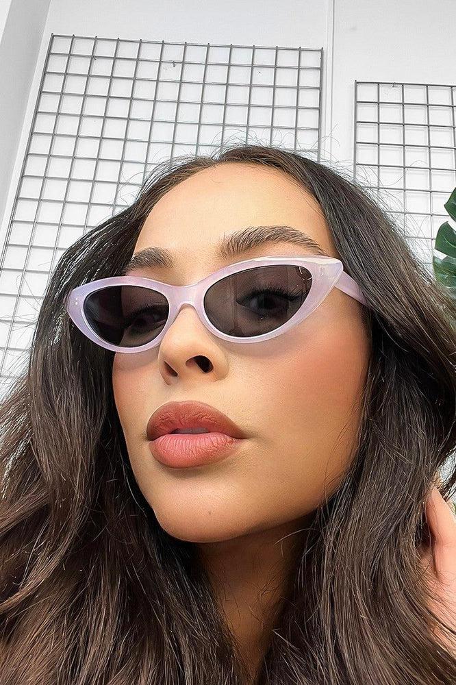 Cat Eye Plastic Frame Sunglasses-SinglePrice