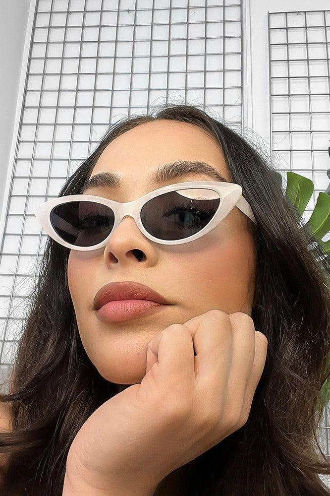 Cat Eye Plastic Frame Sunglasses-SinglePrice