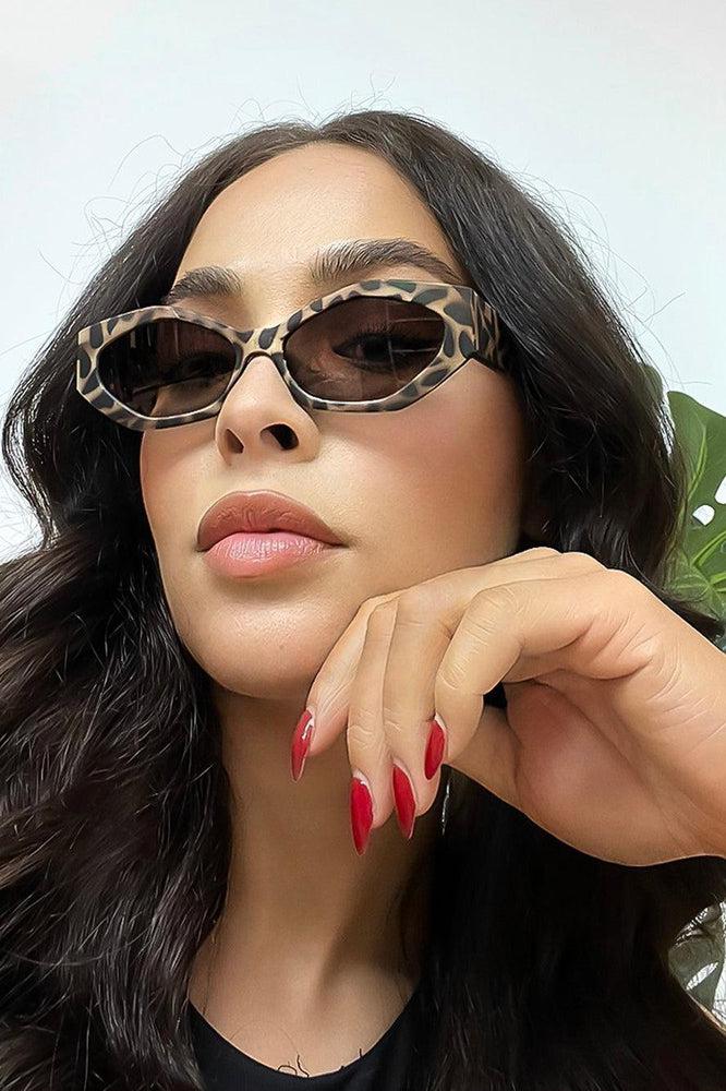 Squared Off Oval Sunglasses-SinglePrice