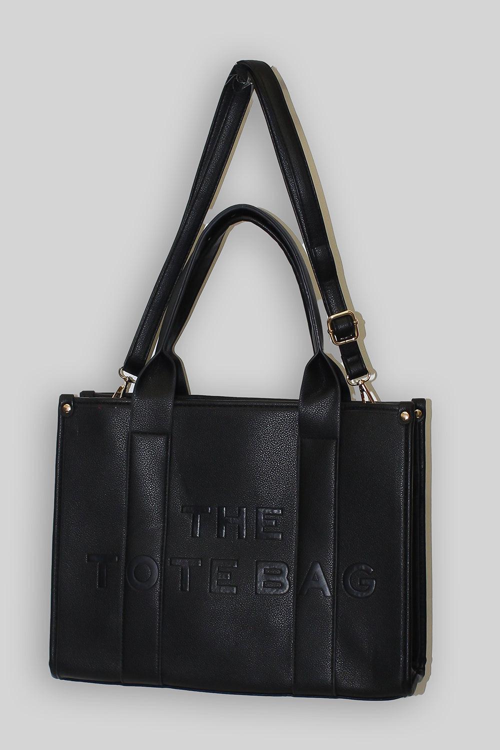 Soft Faux Leather Large Tote Bag-SinglePrice
