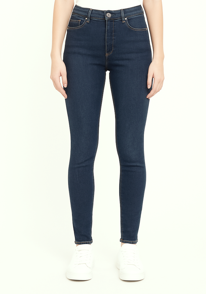 Midrise Faded Skinny Jeans