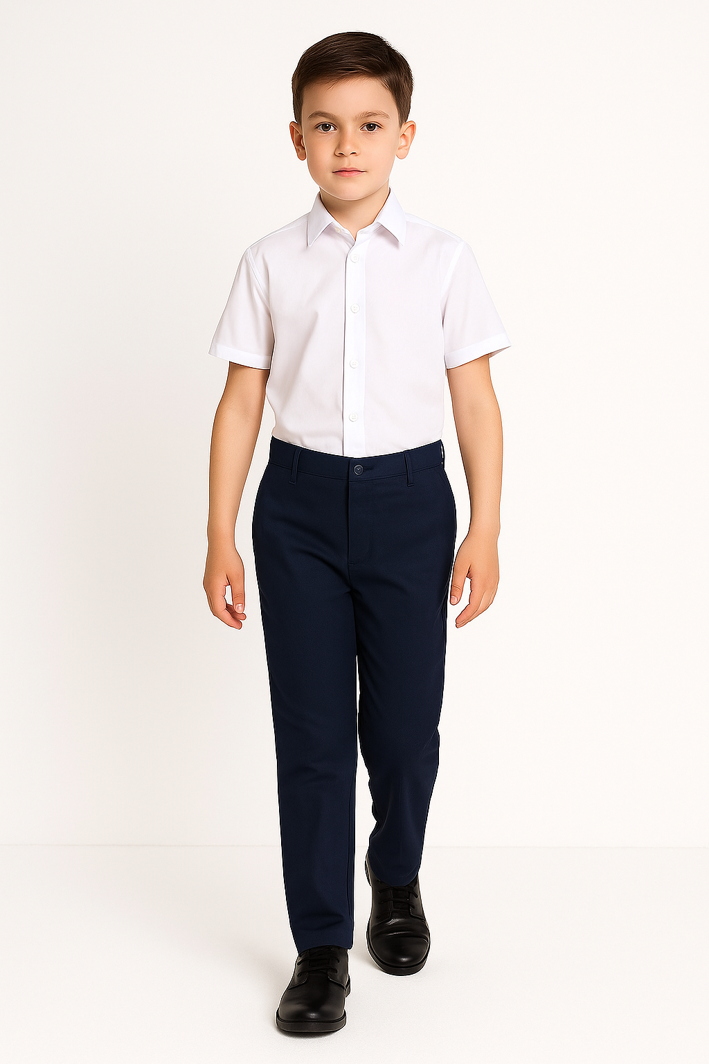 Pack of 2 Back to School Straight Leg Boys' Uniform Trousers