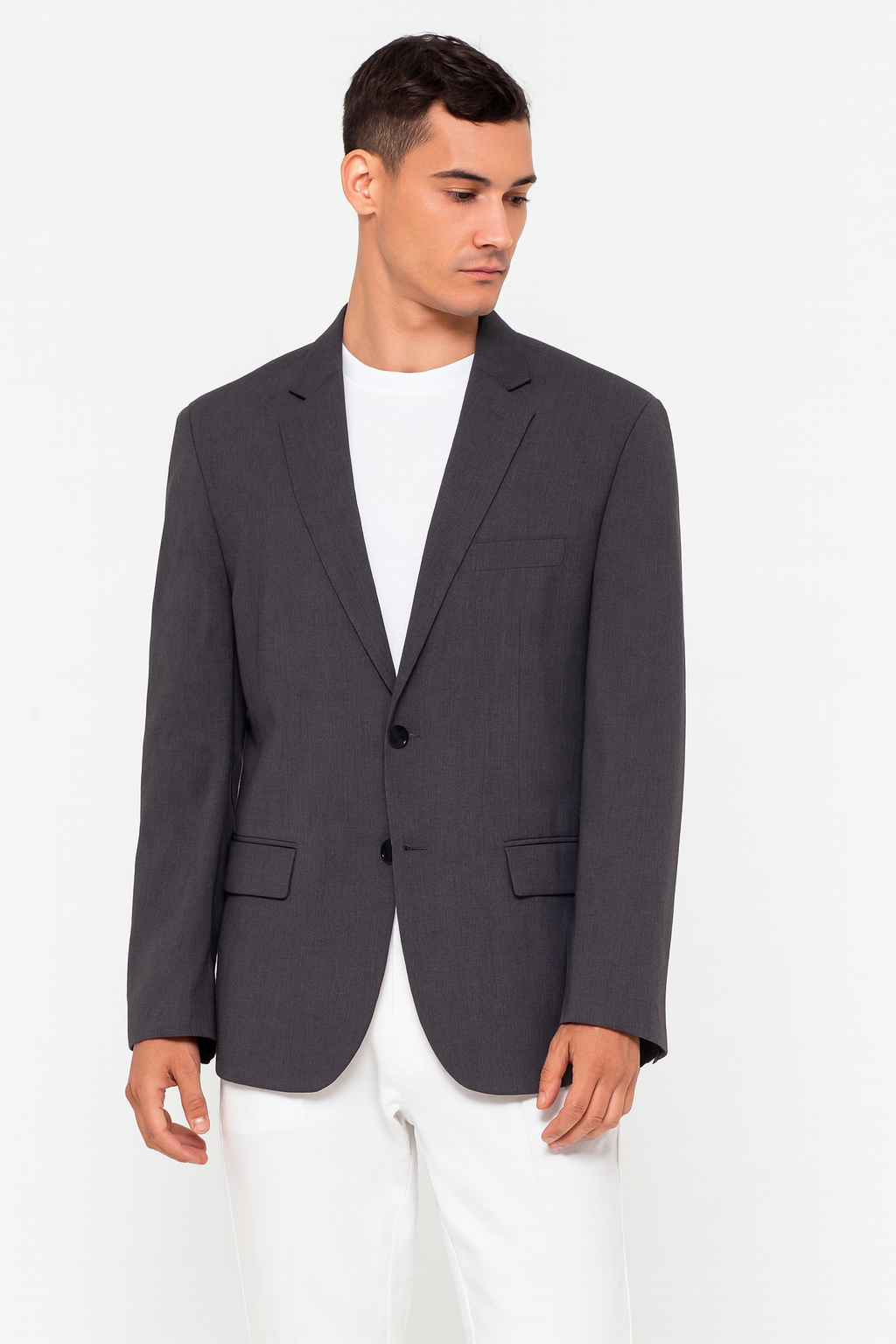 Wholesale Men's Charcoal Single Breasted Blazer (PACK OF 4)