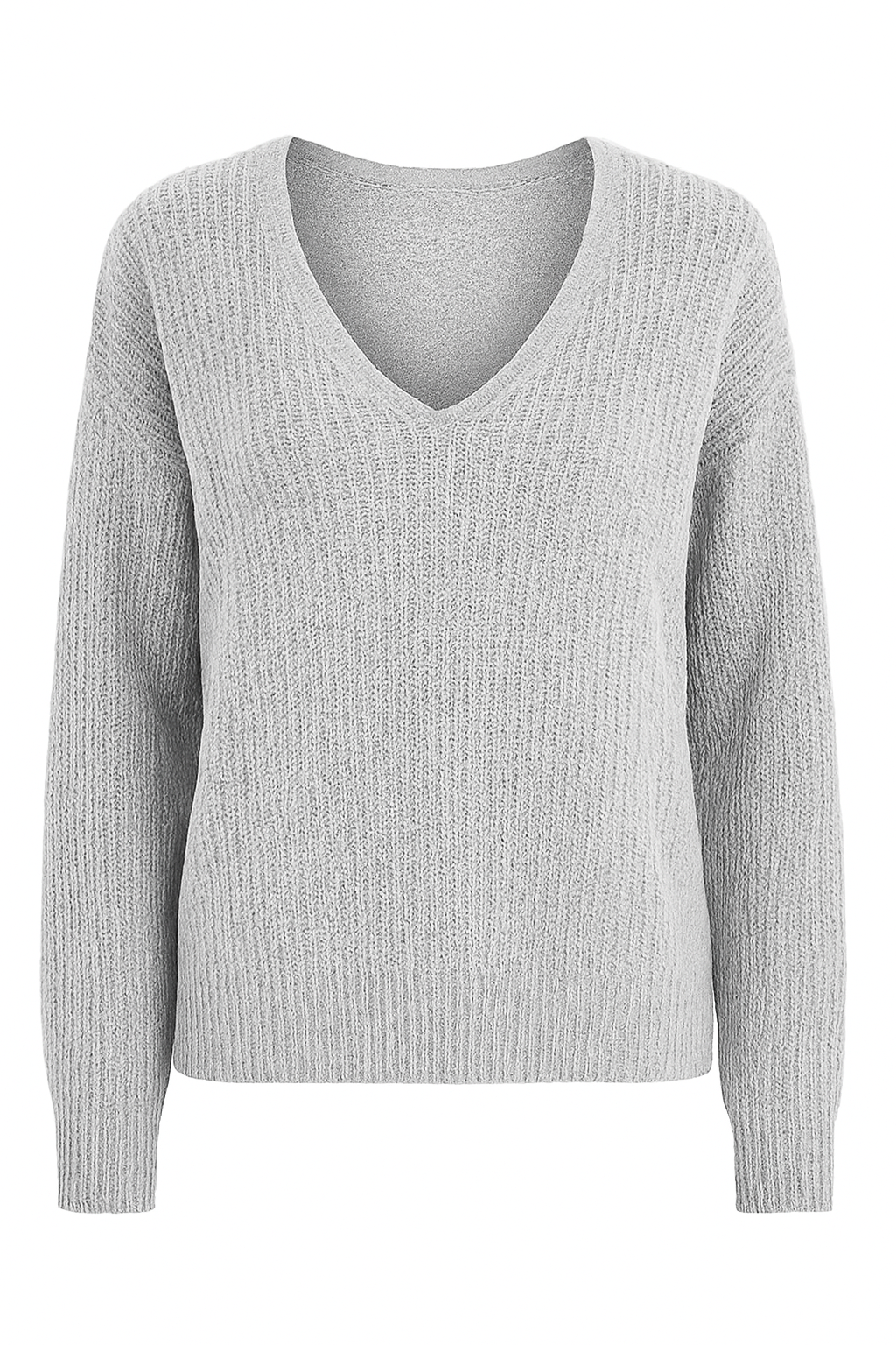 Chunky Knit V-Cut Relaxed Fit Jumper