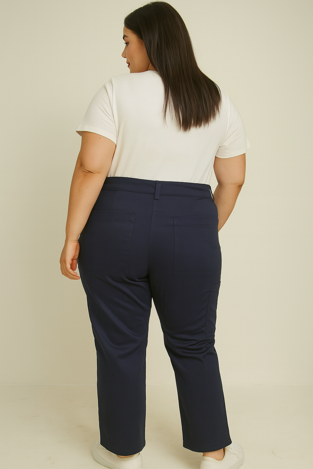 Elasticated Waist Cargo Pocket Utility Trousers