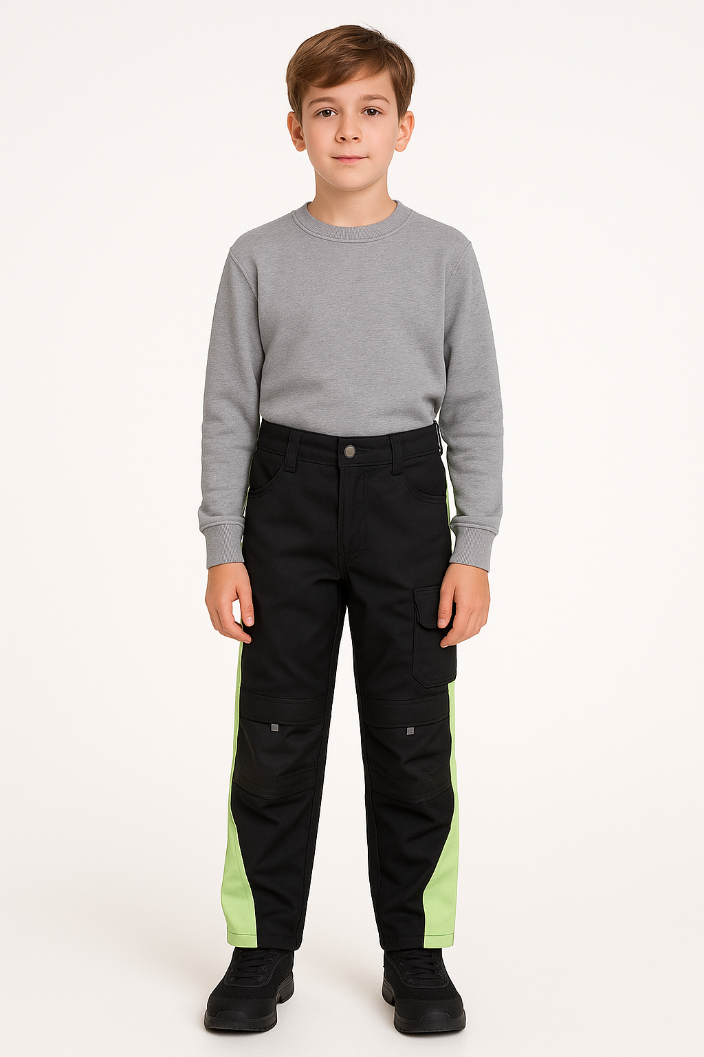 Durable Reinforced Knee Panel Boys' Cargo Trousers