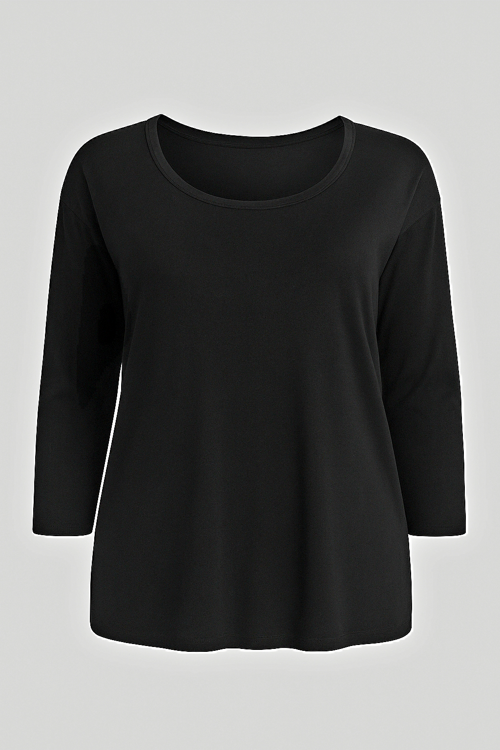 Lightweight Viscose Blend Knit Basic Jumper