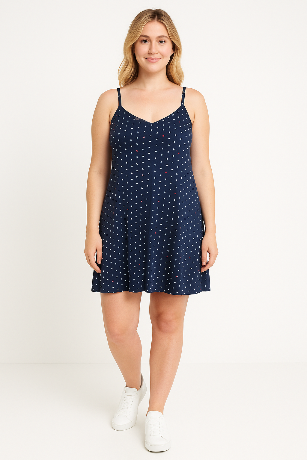 Strappy Printed Viscose Summer Dress