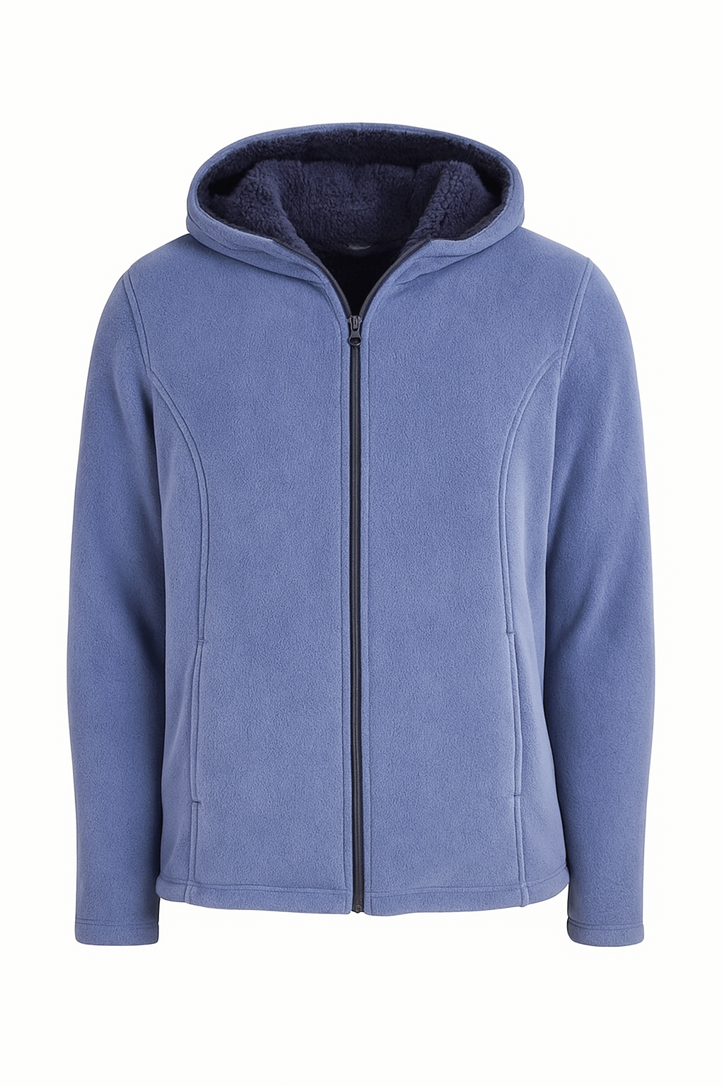 Zip Up Fleeced Hoodie
