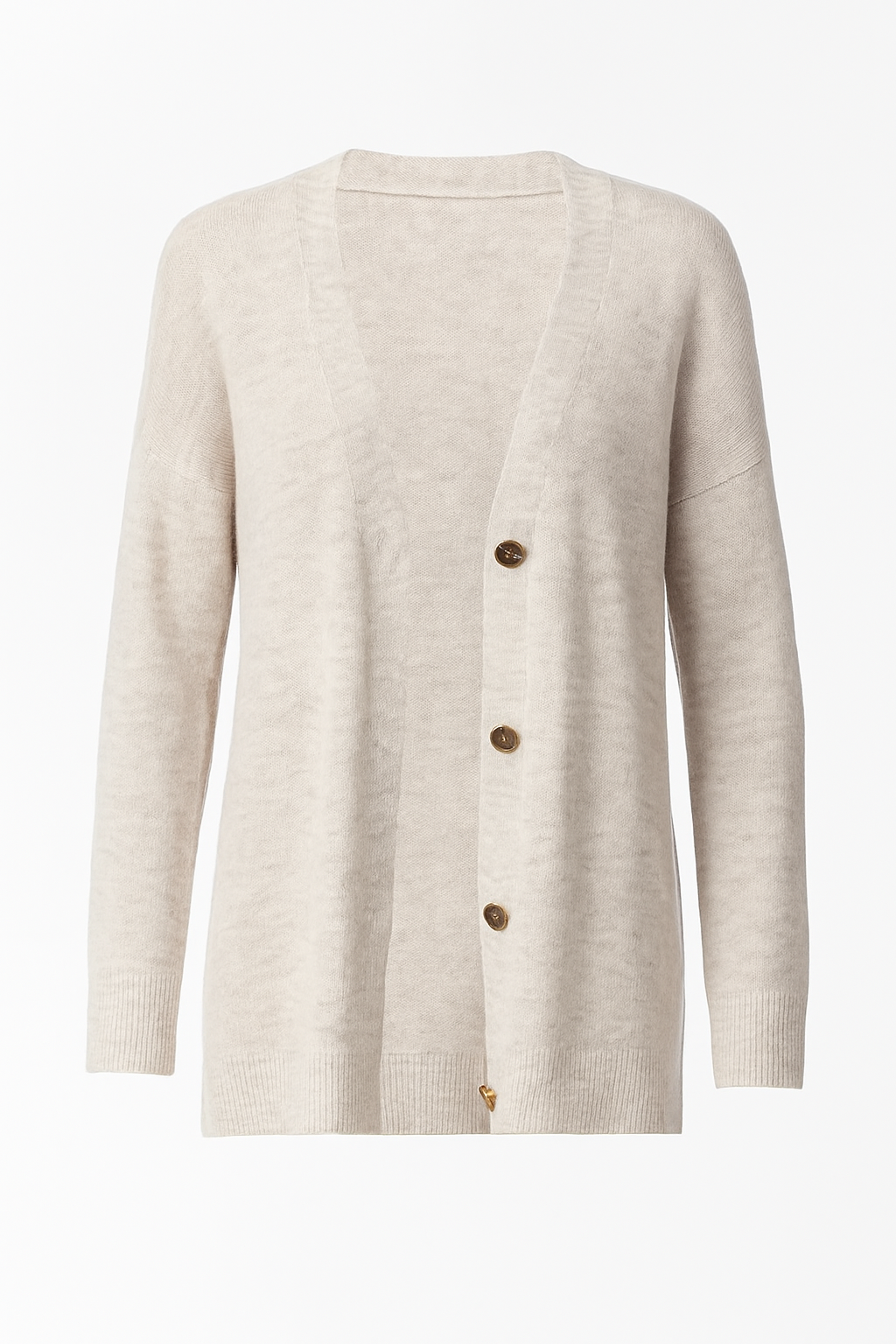 Fine Soft Knit Longline Relaxed Fit Cardigan