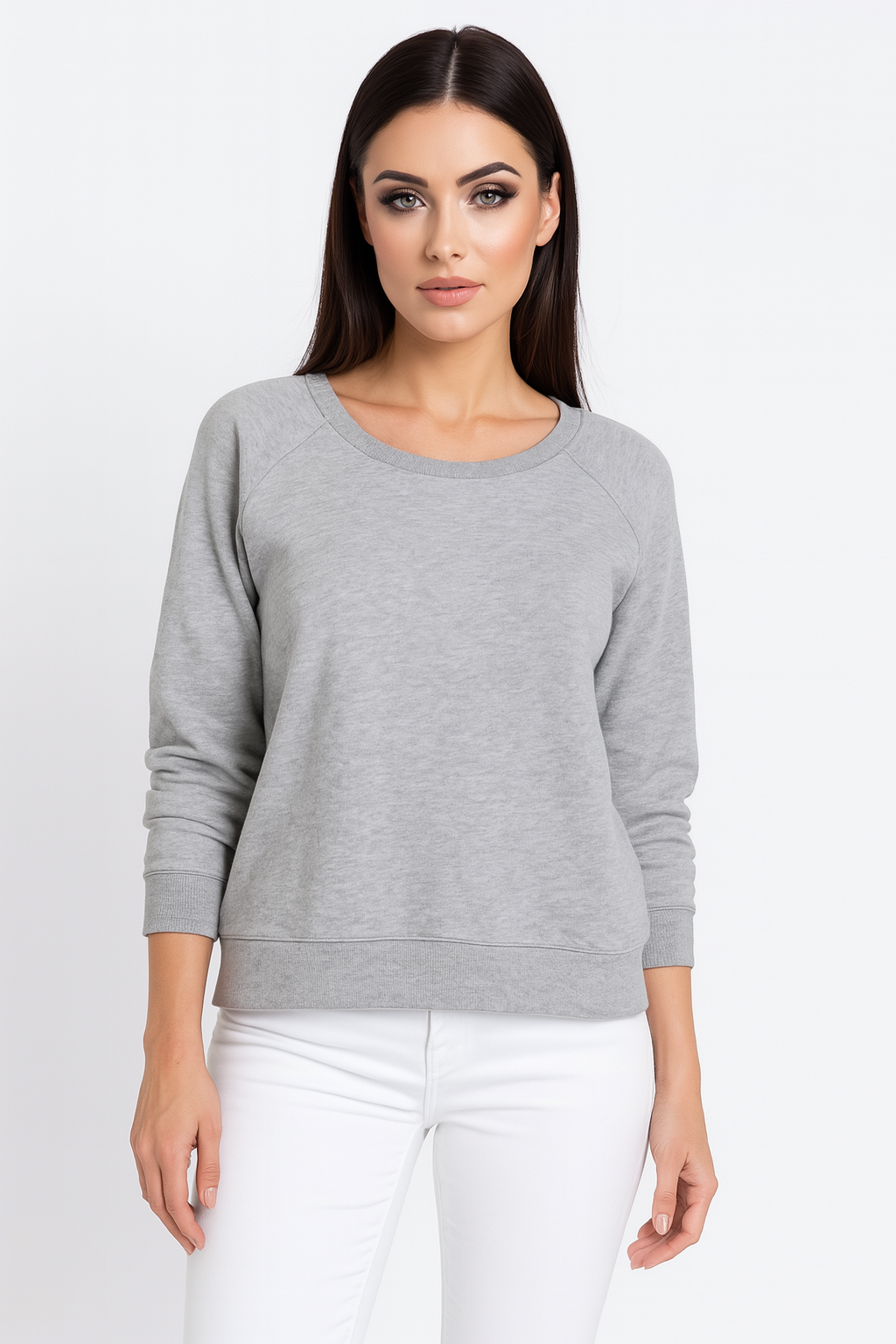 Basic Cotton Long Sleeve Sweatshirt