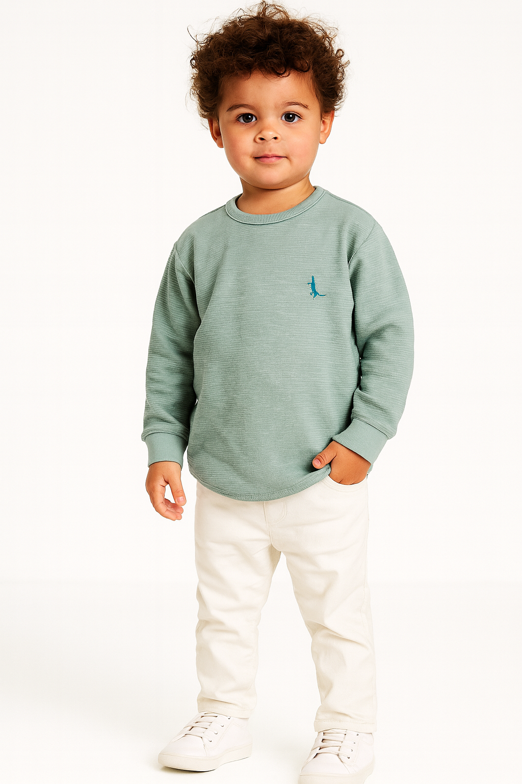 Embroidered Towel Cloth Boys' Sweater