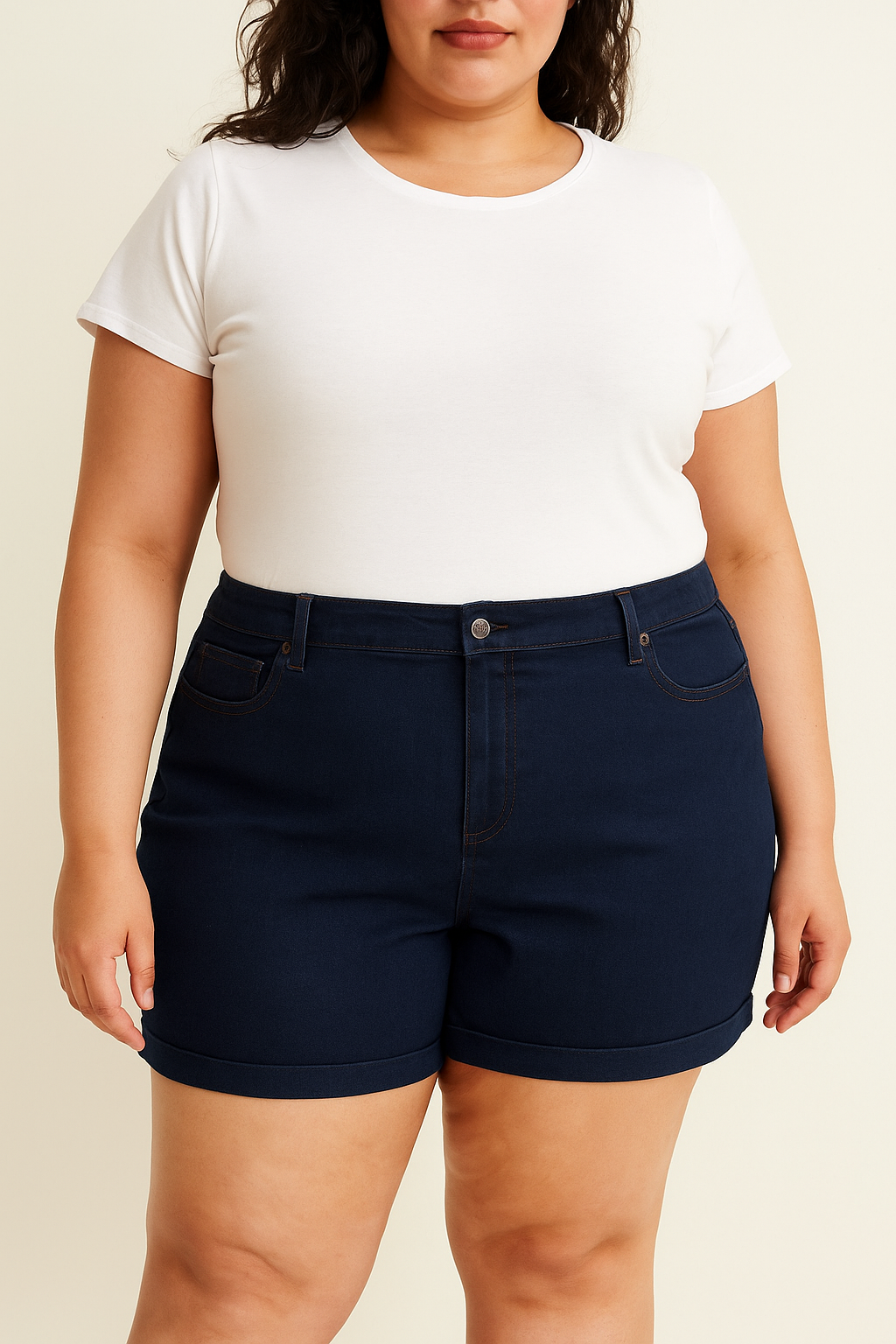 Indigo Blue Denim Hot Pants