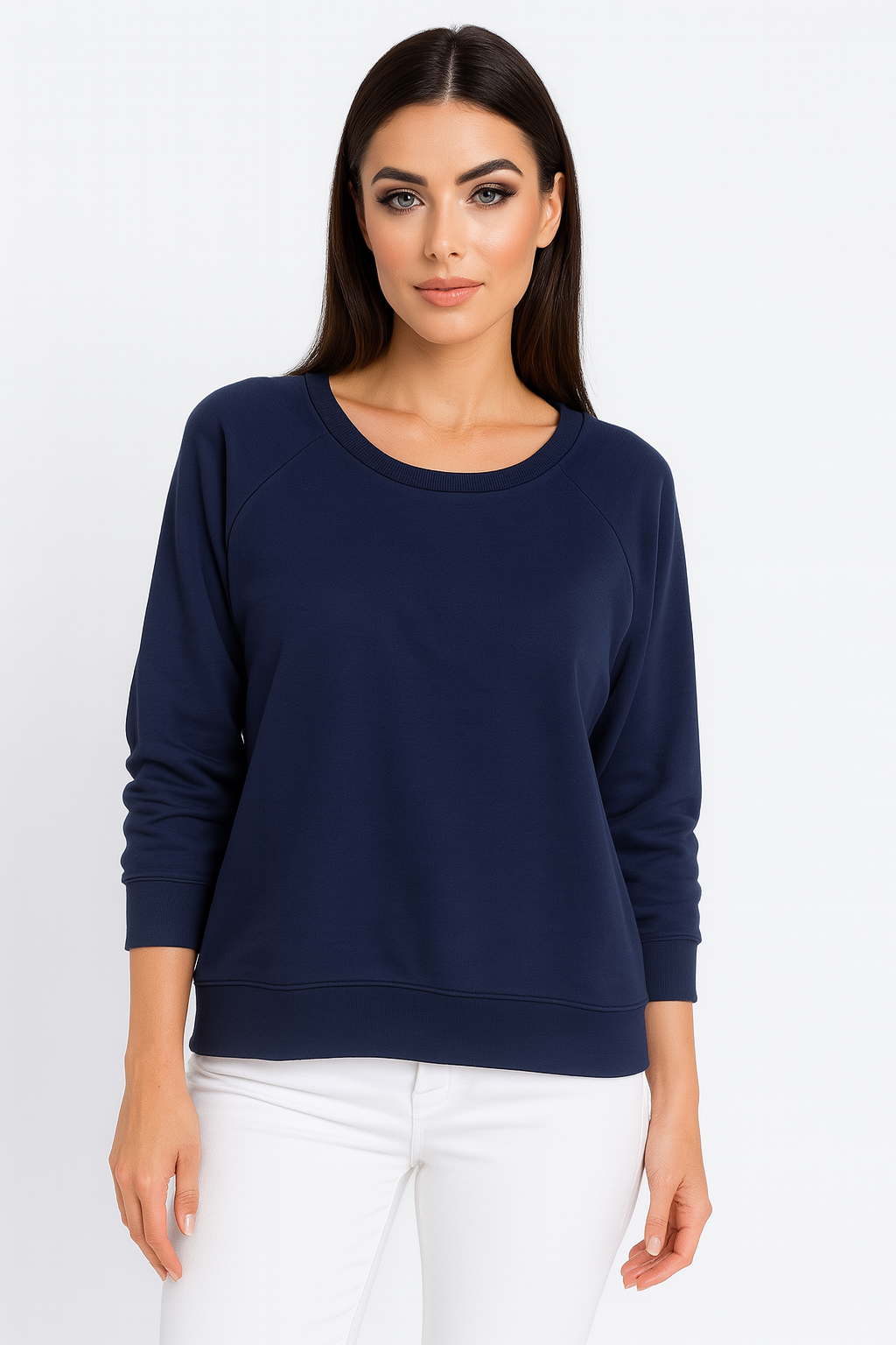Basic Cotton Long Sleeve Sweatshirt