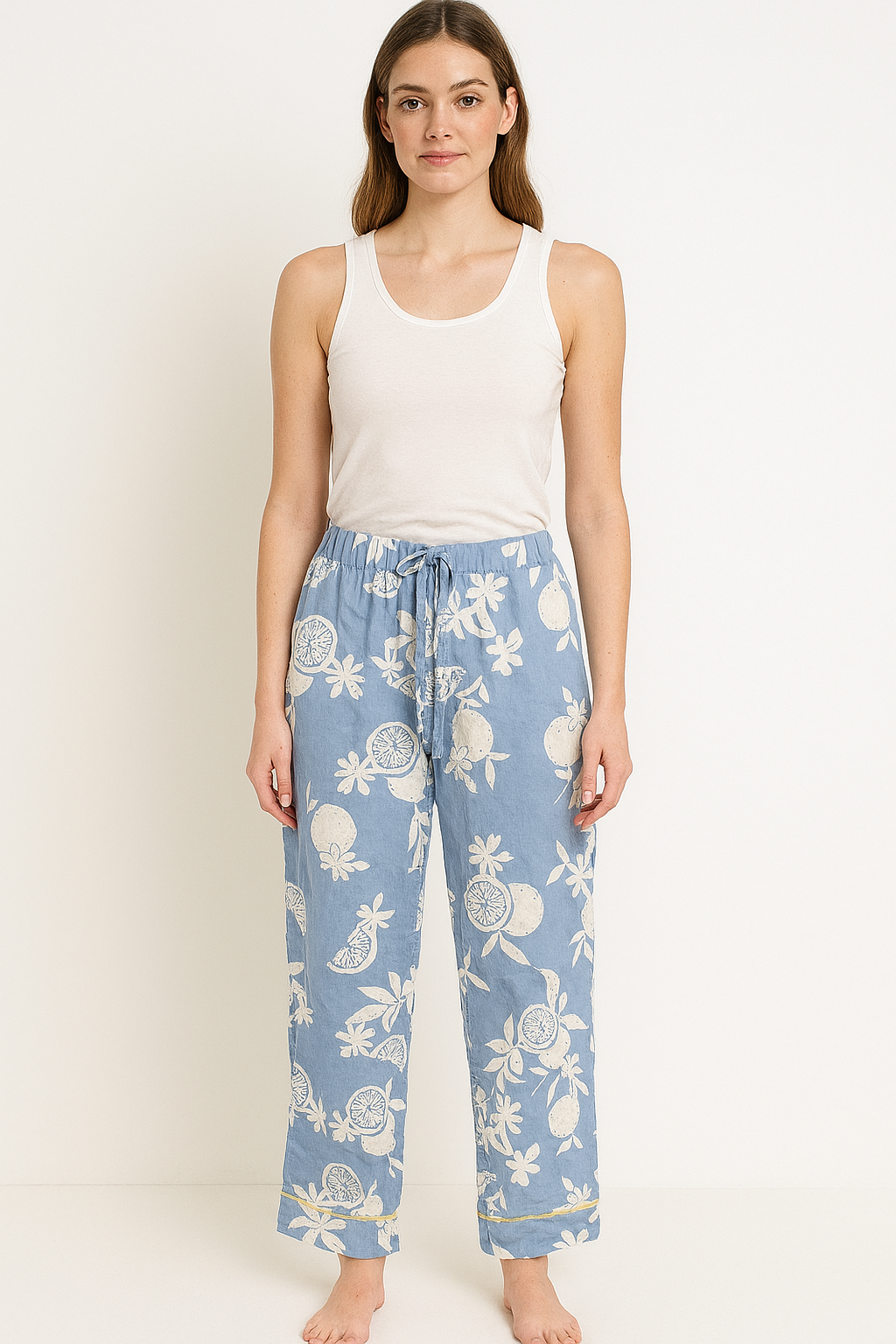 Cotton Printed Pajama Trousers