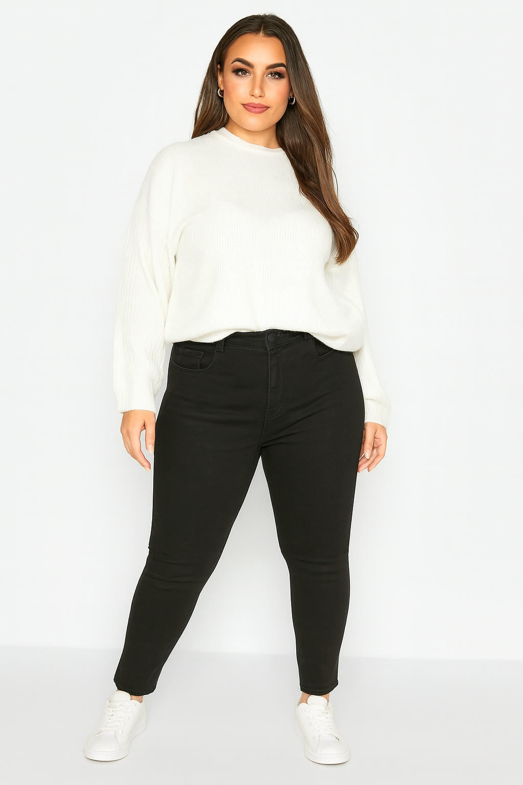 Wholesale Women's Plus Size Mid Rise Skinny Jeans (PACK OF 8)
