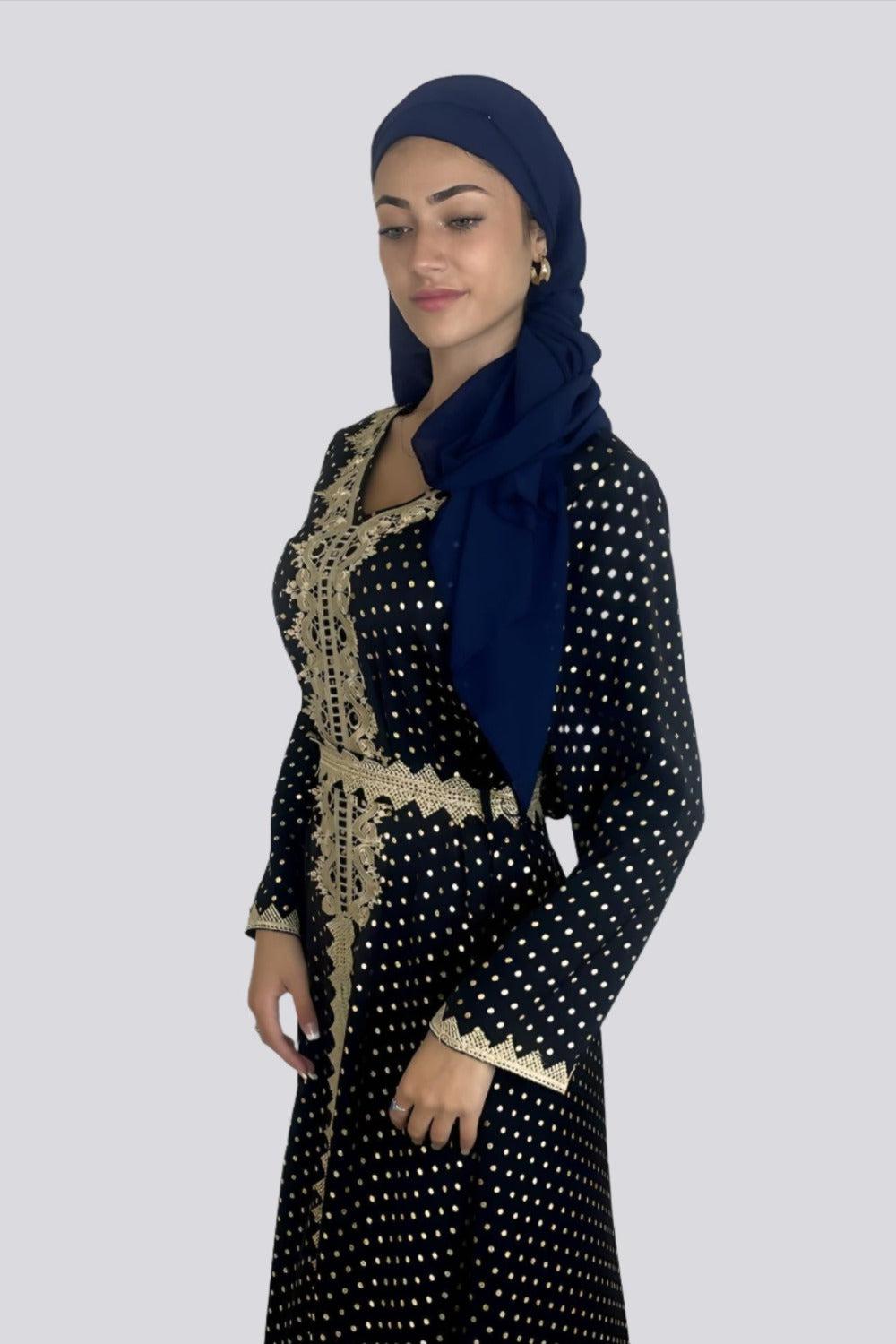 Embroidered Moroccan Style Traditional Celebration Dress