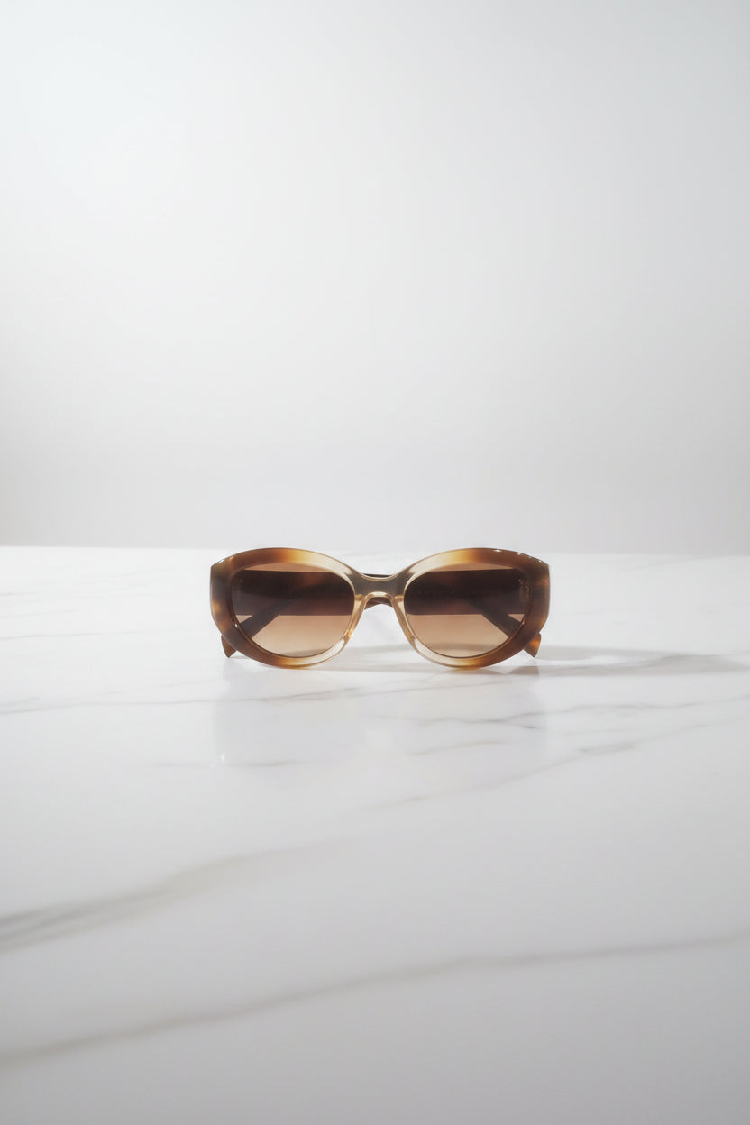 UV 400 Large Oval Thick Frame Sunglasses